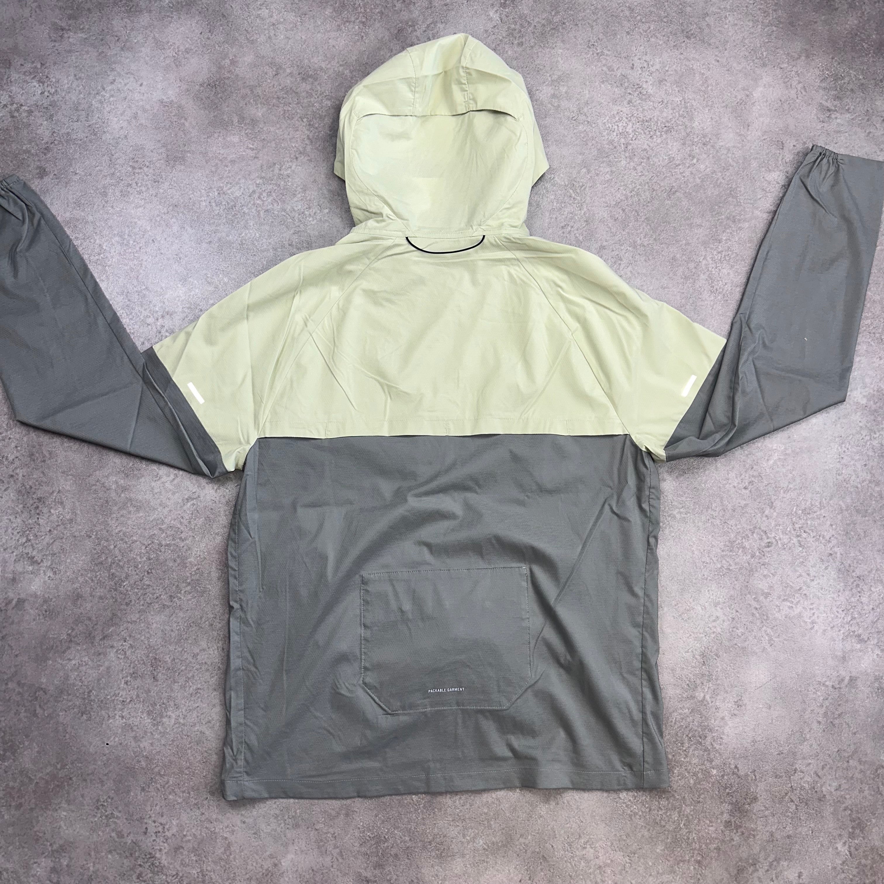 Nike Windbreaker Jacket Neutral Olive back view