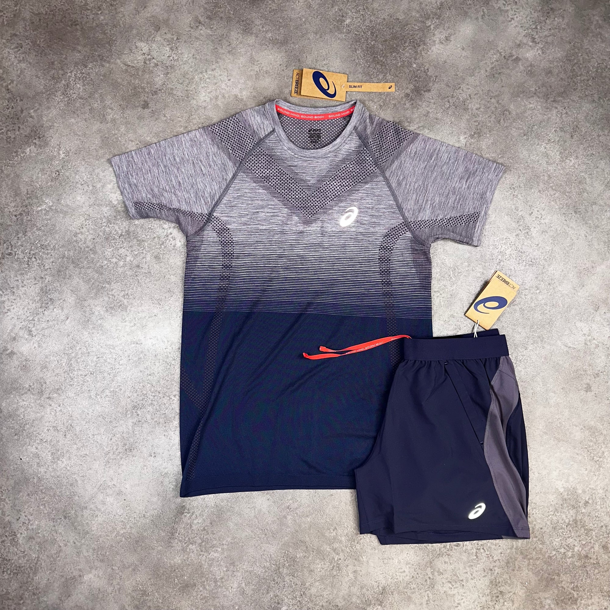 ASICS Seamless Set Lavender Grey / Indigo Fog