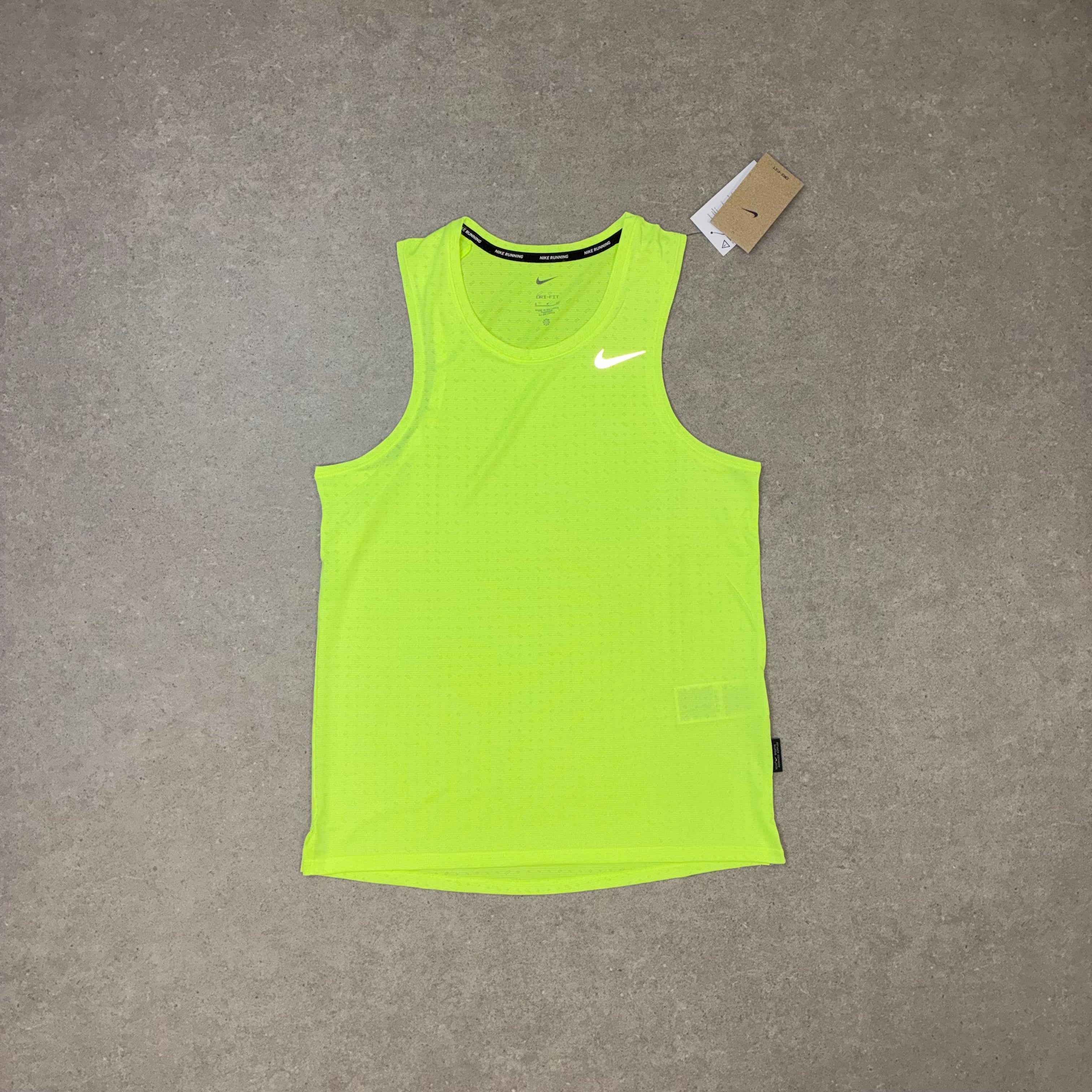 Nike Breathe Miler Tank Top Volt Ice