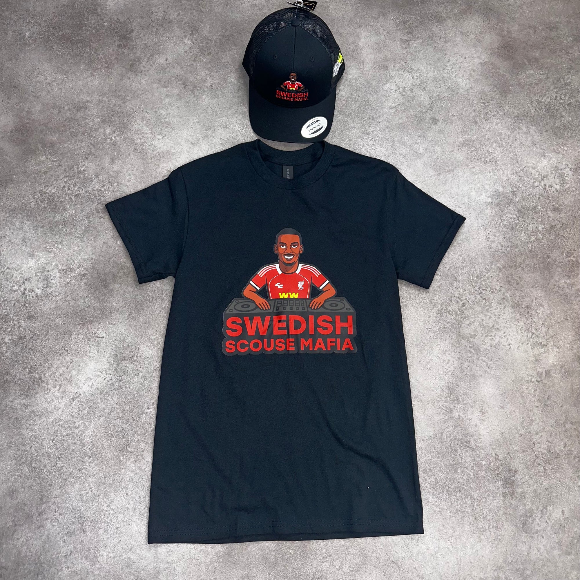 Swedish Scouse Mafia T-shirt - Black