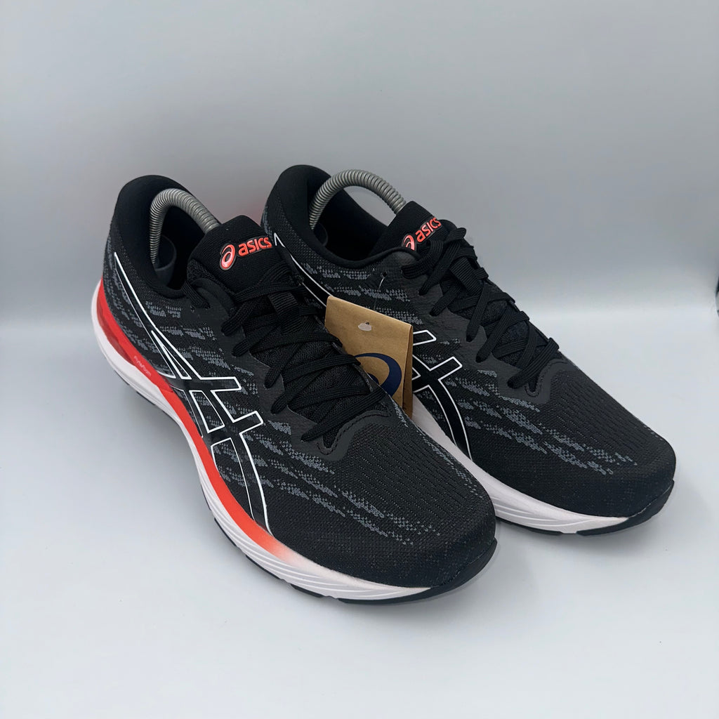 ASICS Gel-Stratus 3 Knit Black / White / Red lateral side profile