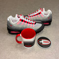 AIRMAX 95 INSPIRED MUG & COASTER - SOLAR RED