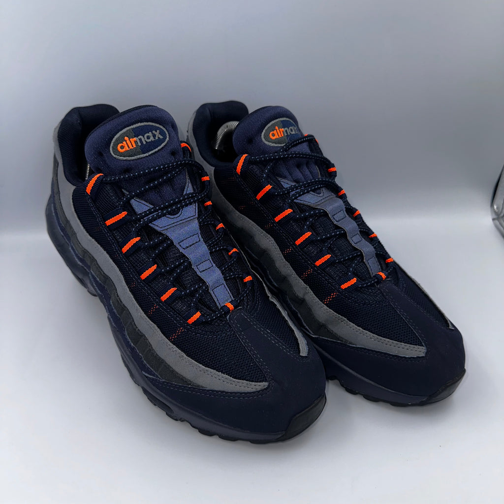 Nike Air Max 95 Obsidian / Total Orange Retro Logo UK 8.5