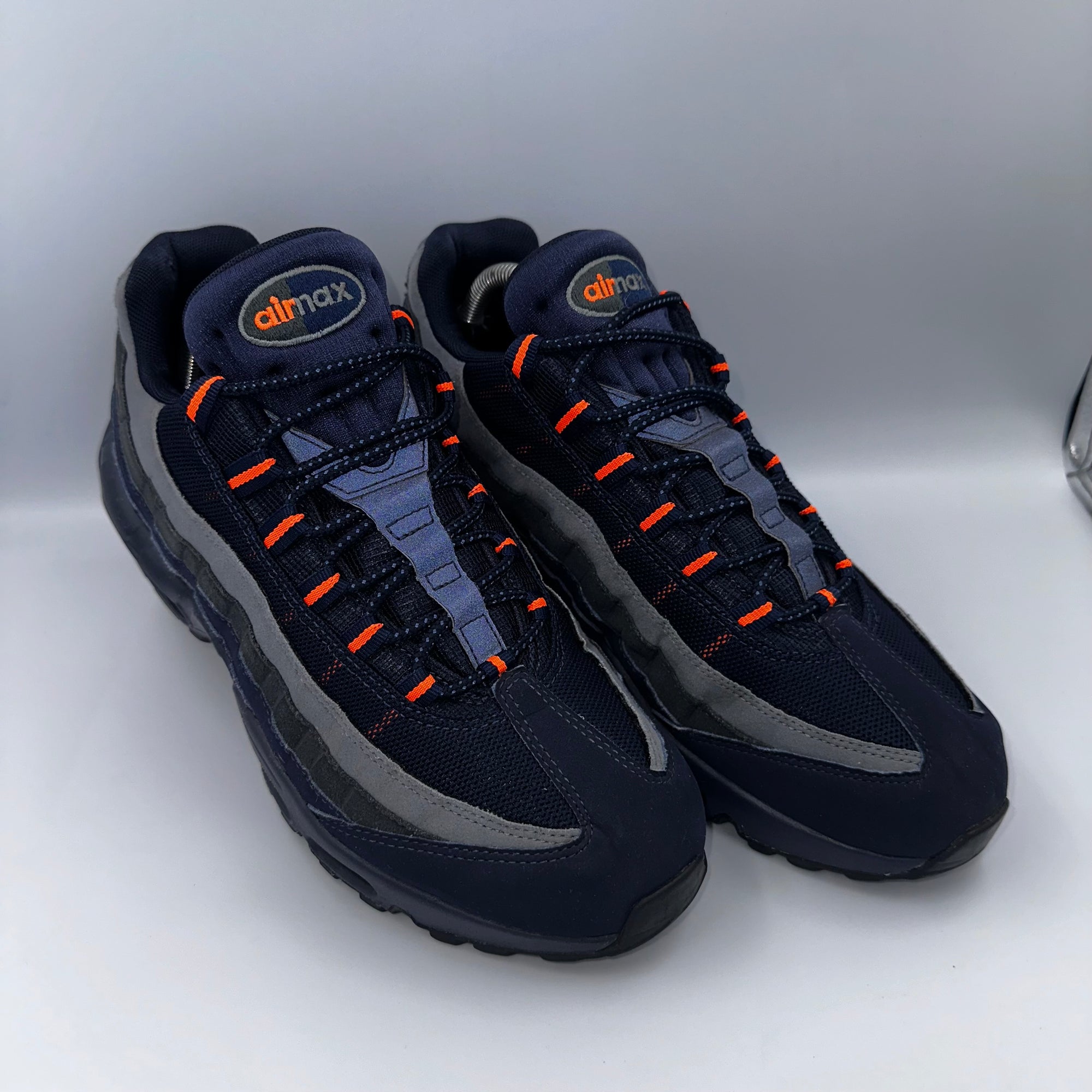 Nike Air Max 95 Obsidian / Total Orange Retro Logo UK 8.5