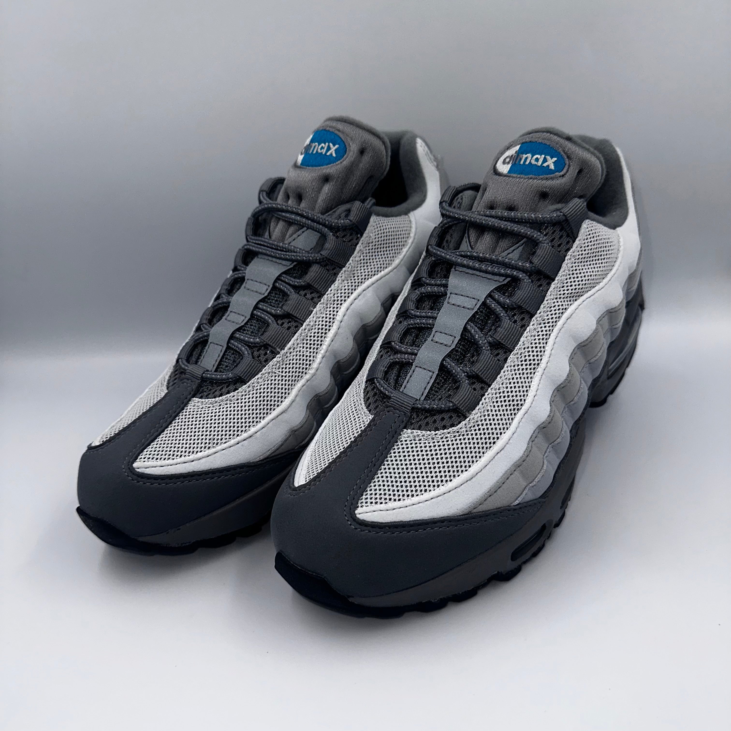 Nike Air Max 95 Smoke Grey / Green Abyss “Big Bubble" UK 6 medial side view