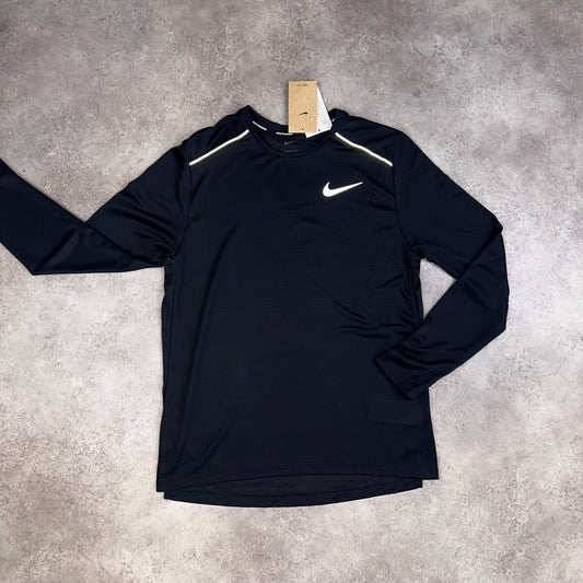 Nike Miler Black Long Sleeve