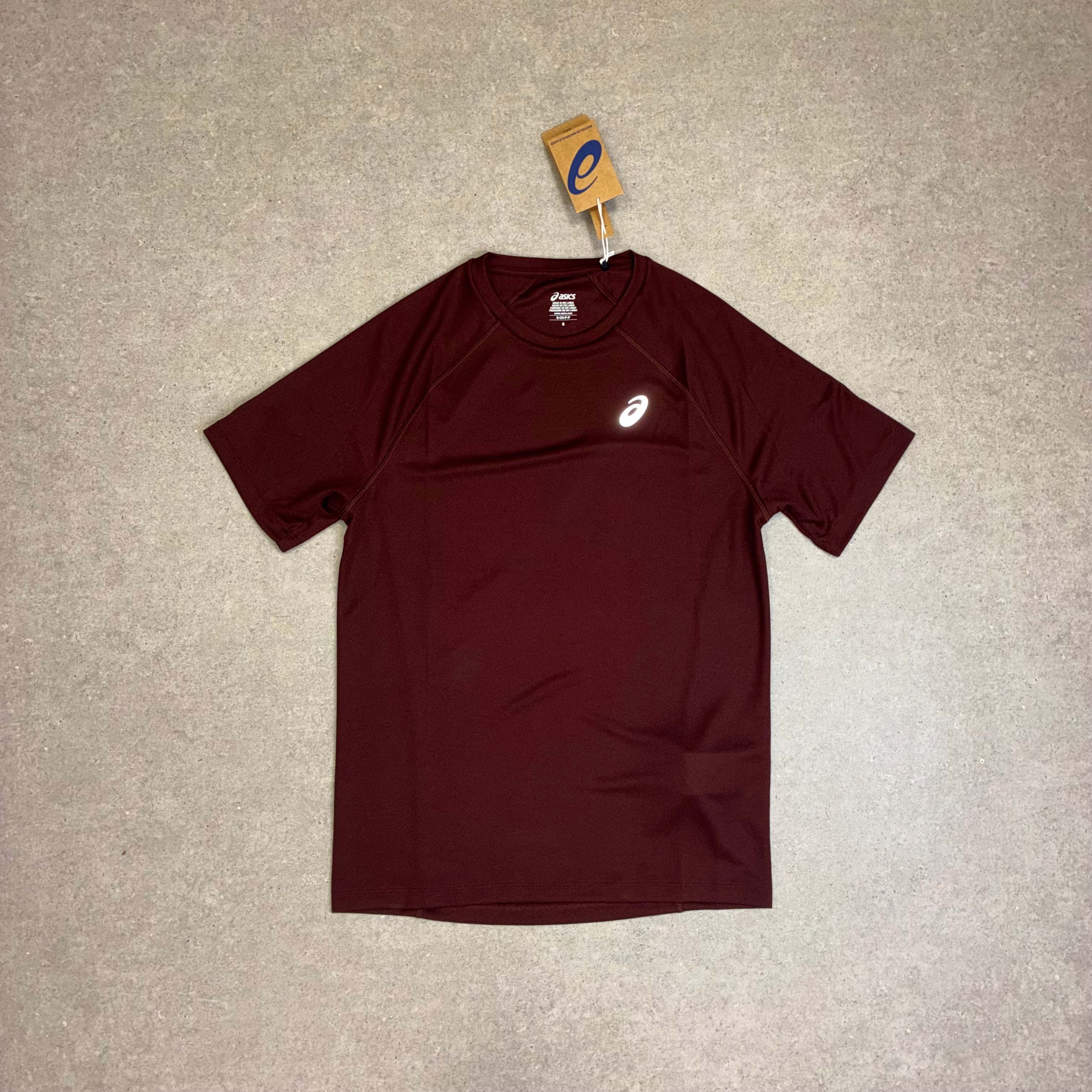 ASICS Sport Run Dark Red Planet T-Shirt