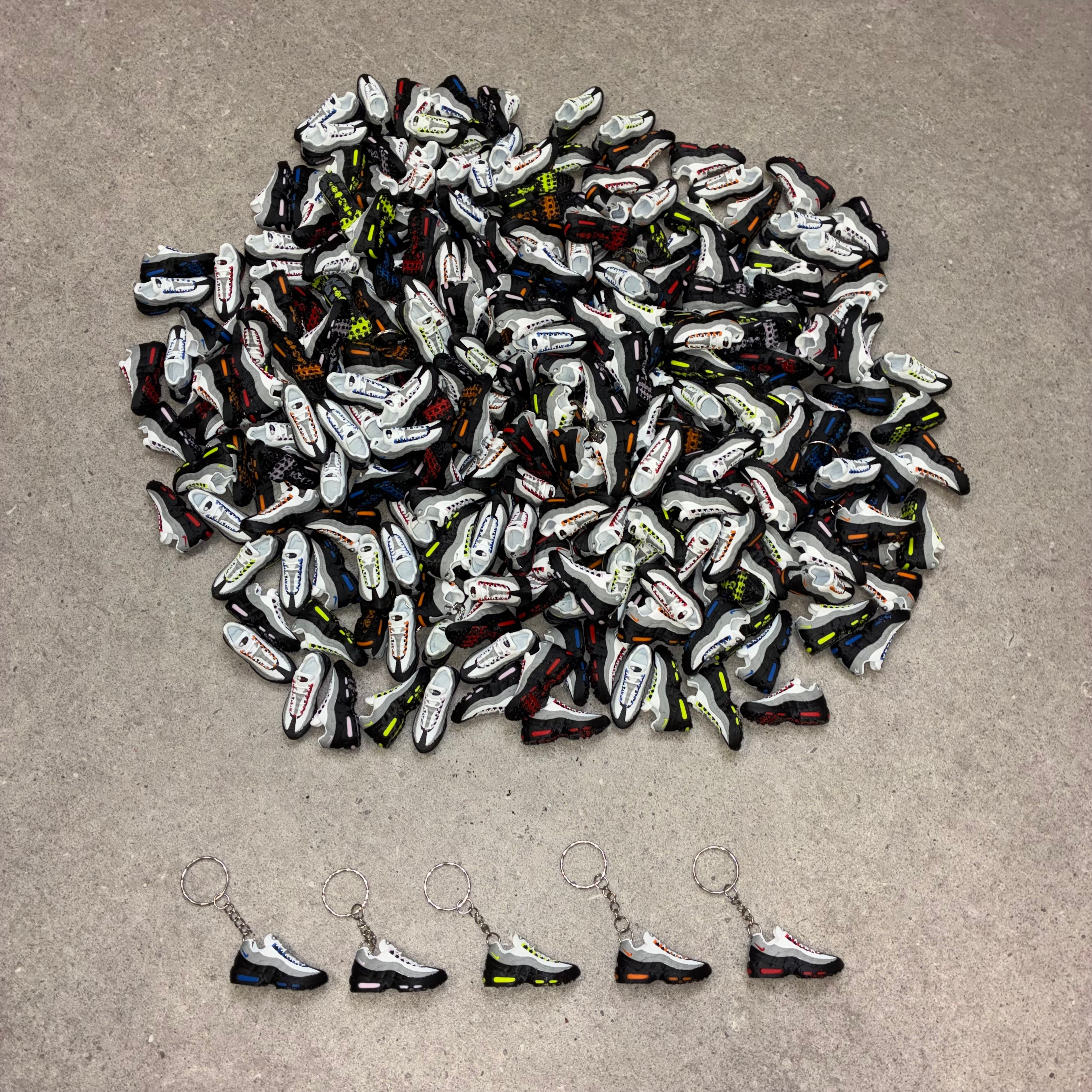 Air Max 95 Inspired Trainer Keyring - Pink Foam