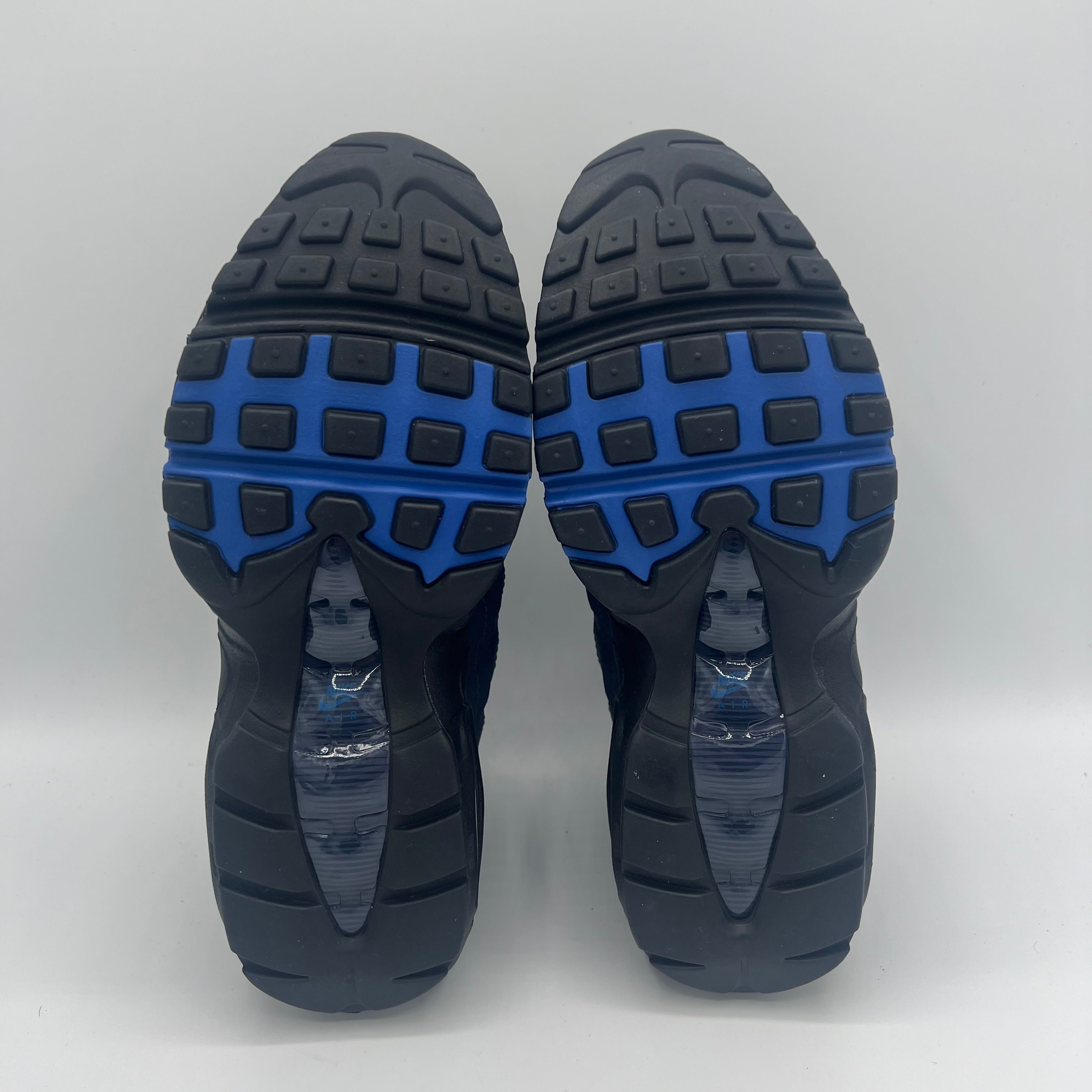 Nike Air Max 95 Black / Obsidian-Thunder Blue UK 8 heel and counter detail