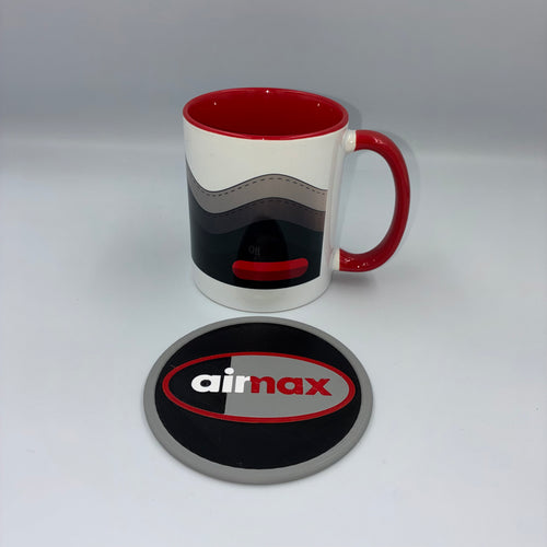 AIRMAX 95 INSPIRED MUG & COASTER - SOLAR RED