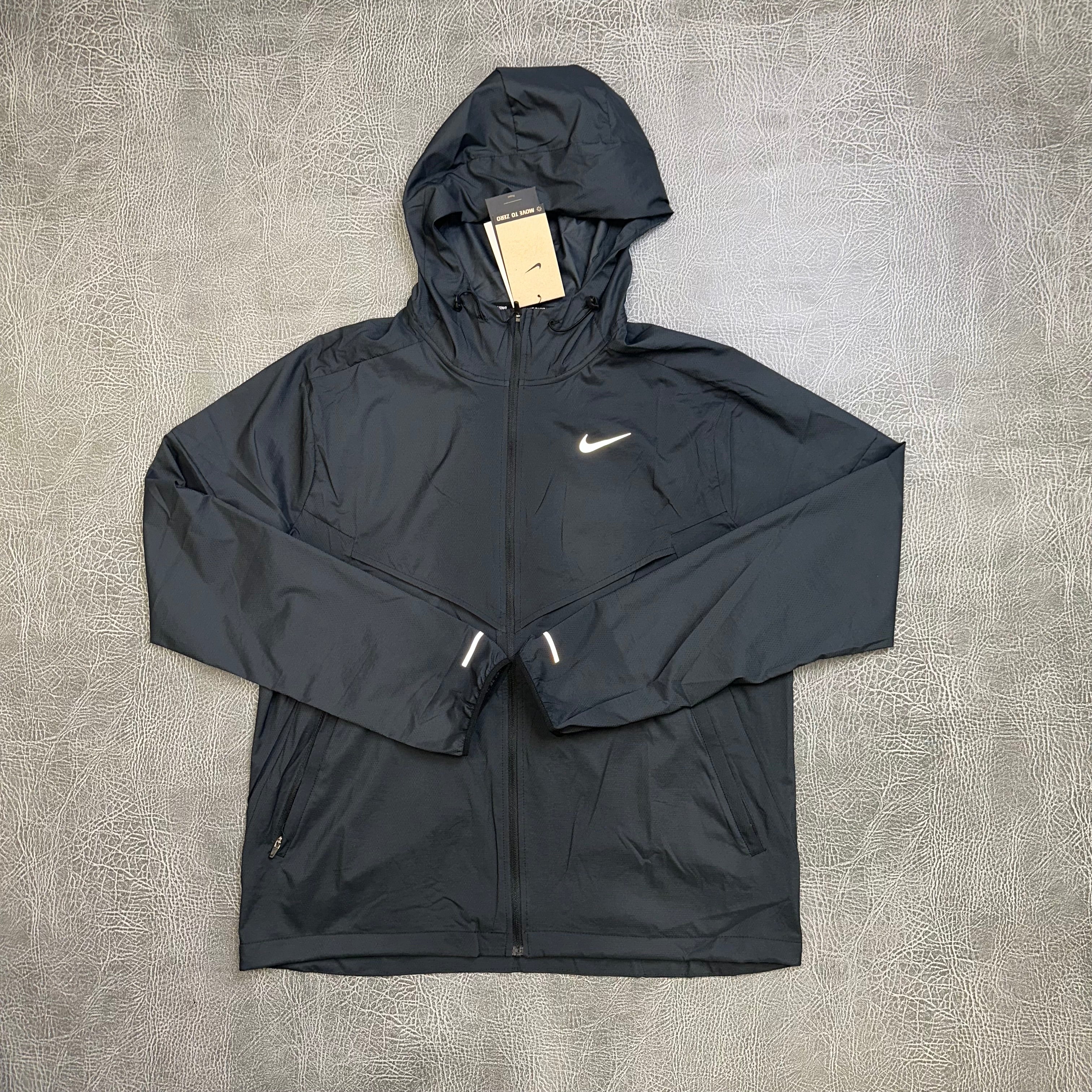 Nike Windbreaker Black HV6521-084 front view Most Sizes