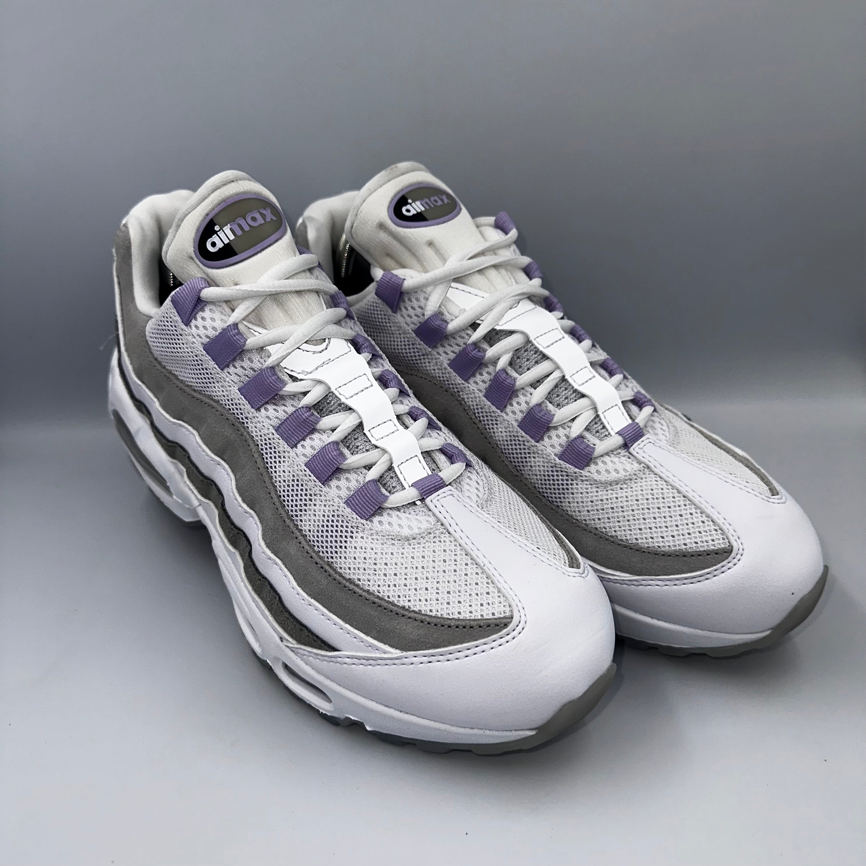 Nike Air Max 95 White / Hydranges UK 8.5 "Big Bubble" lateral side profile