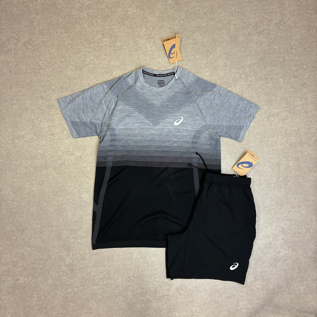 ASICS Seamless SS Top Performance Black / Carrier Grey