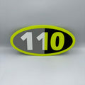 3D 110 SIGN NEON front view
