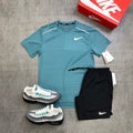 Nike Miler Mineral Teal & Challenger Black FZ4782-379 front view