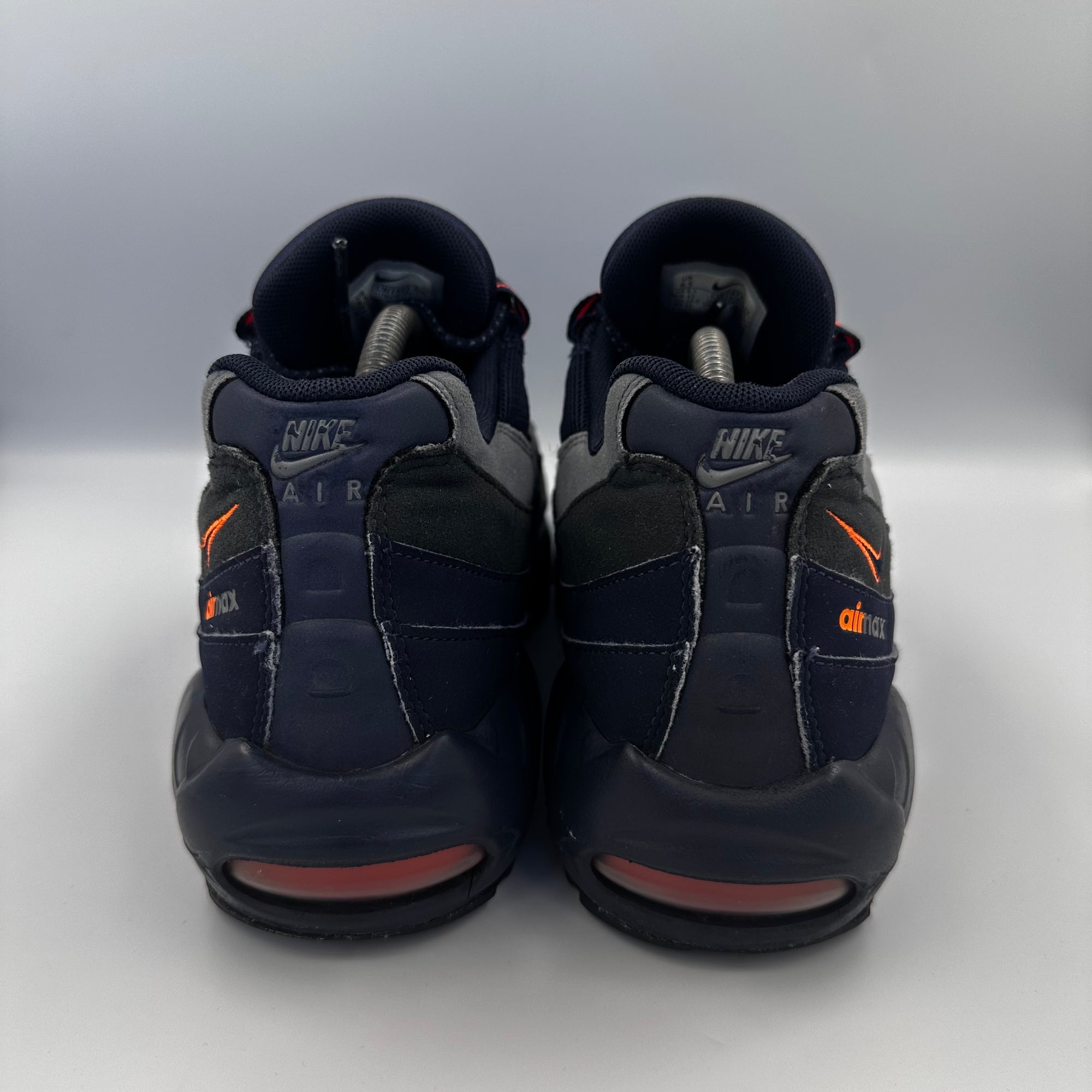 Nike Air Max 95 Obsidian / Total Orange Retro Logo UK 8.5