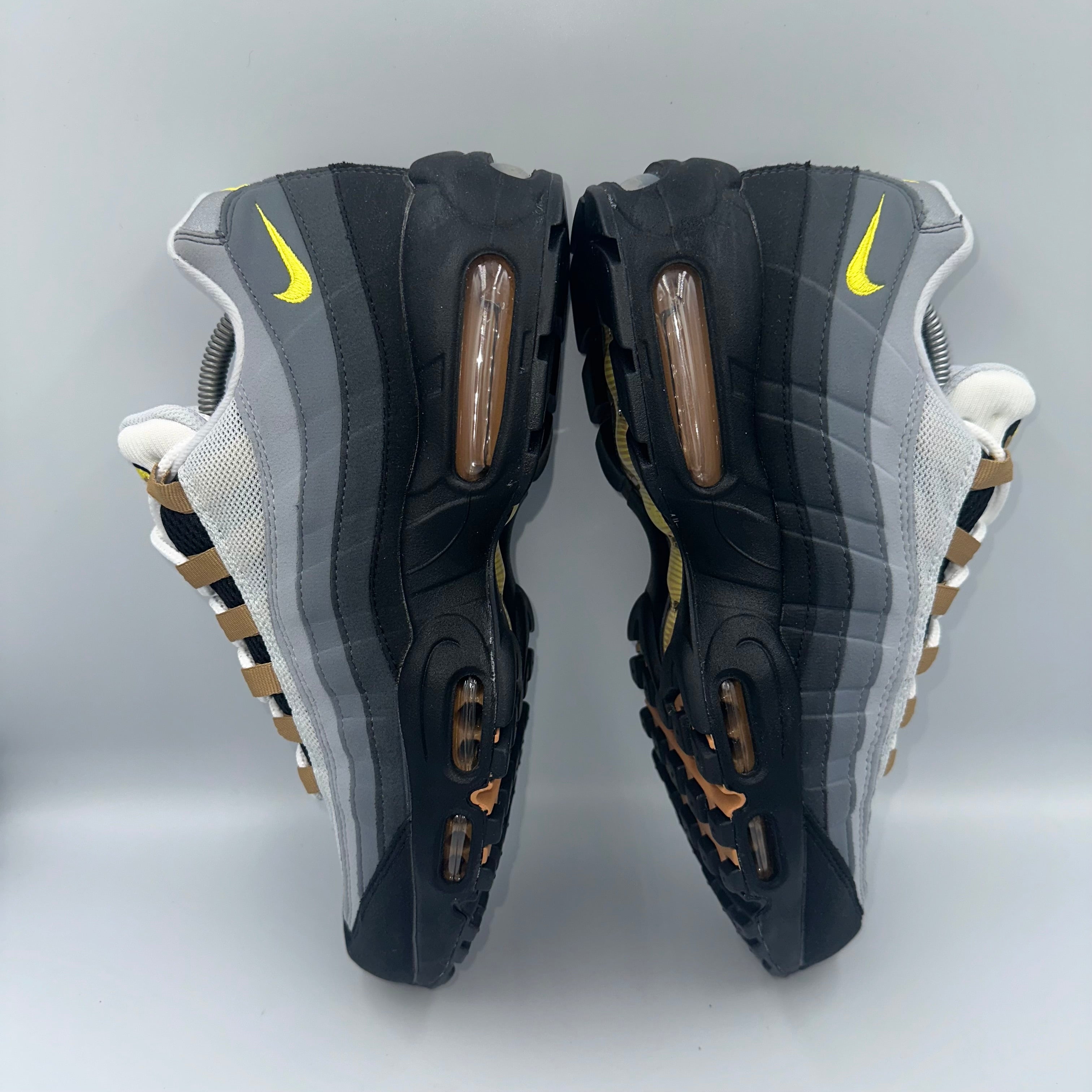 Nike Air Max 95 OG Yellow Strike Icon UK 9 three-quarter front angle