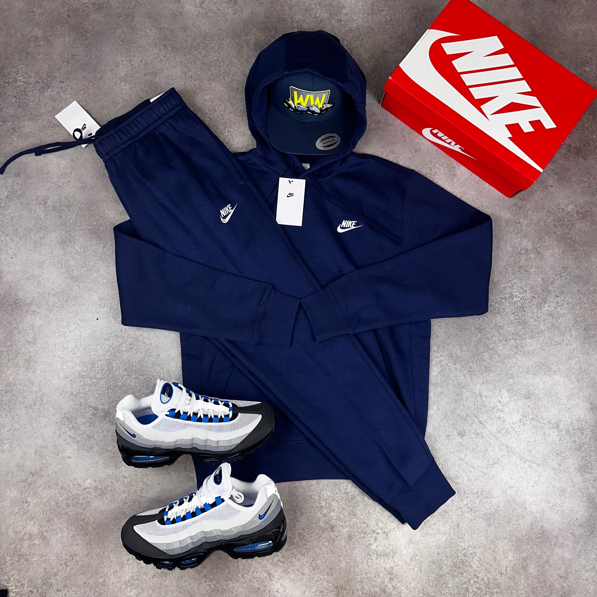 Nike Sportswear Club Fleece Tracksuit Midnight Navy