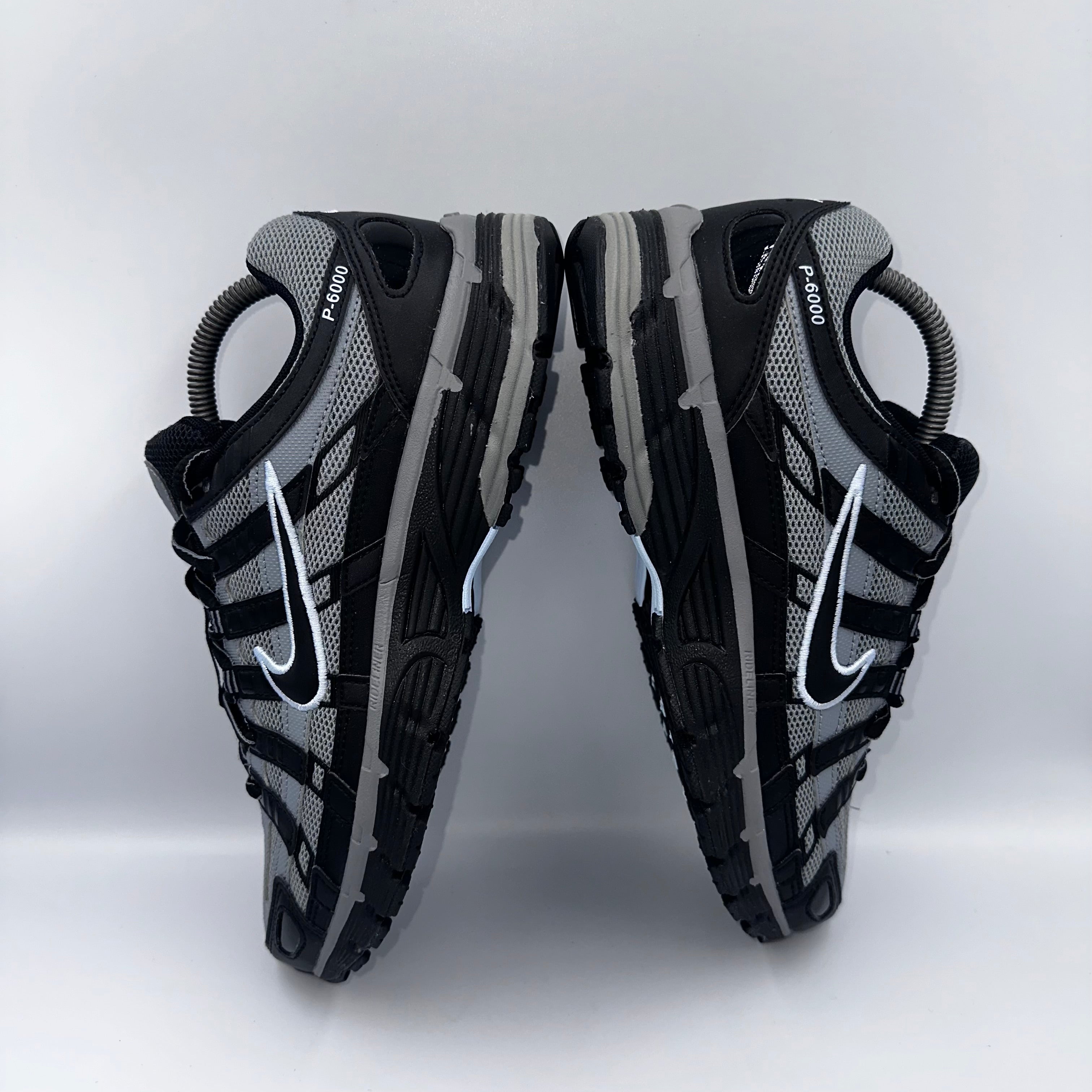 Nike P-6000 Black / Cool Grey UK 7.5 three-quarter front angle