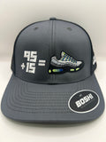 95 + 15 = 110 - Apple Green Cap - Grey