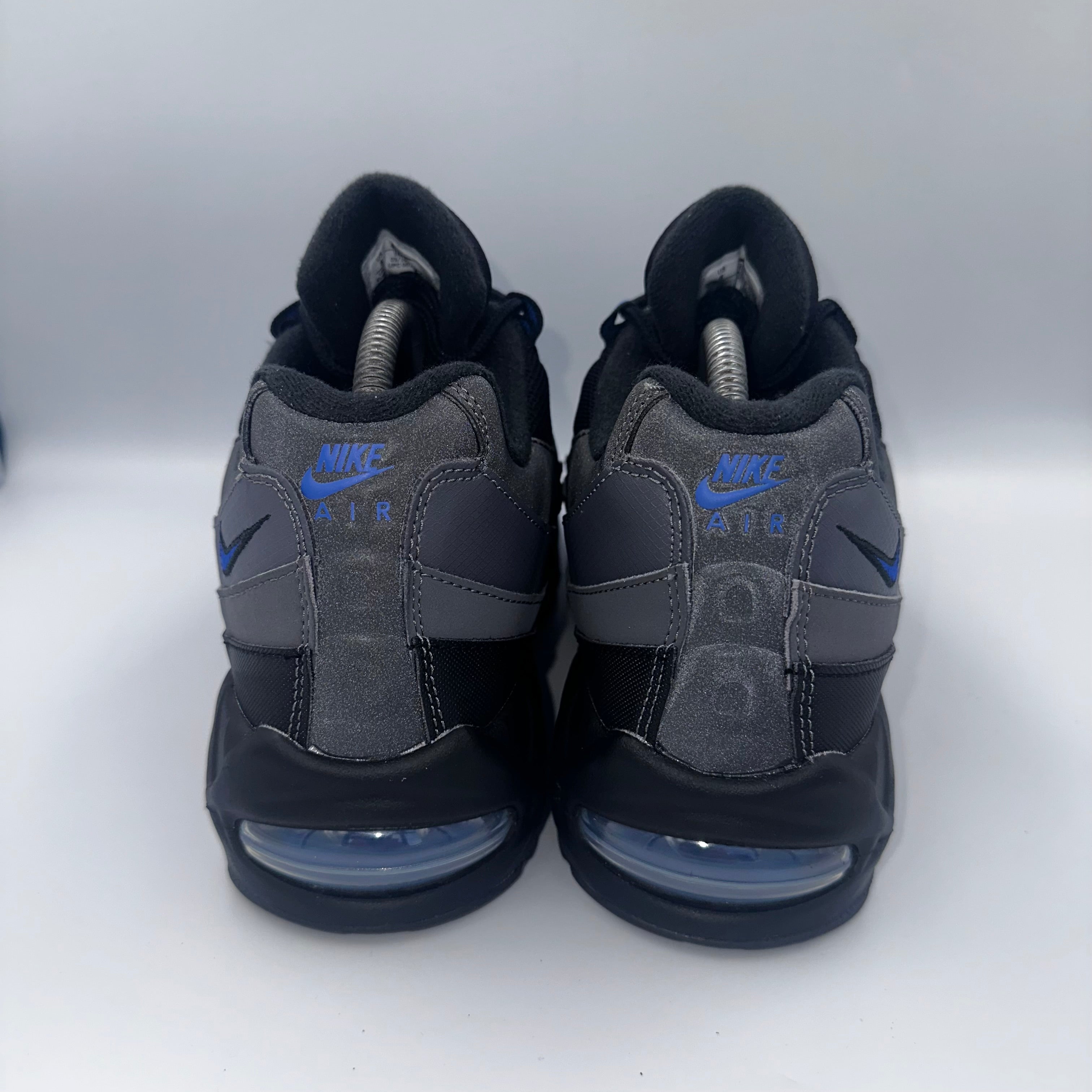 Nike Air Max 95 Black / Game Royal "Big Bubble" outsole view