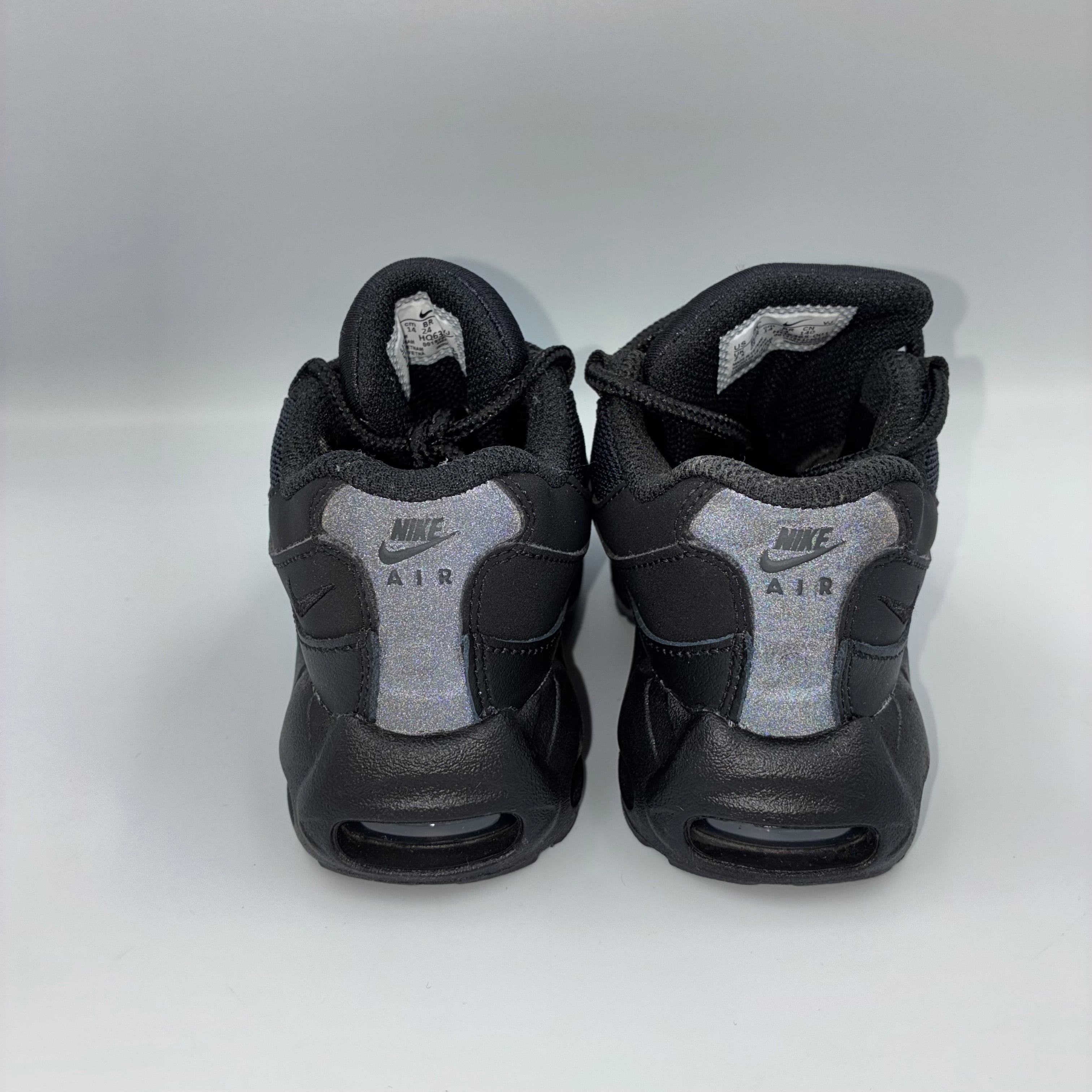 Nike Air Max 95 Triple Black Recraft LTR Toddlers