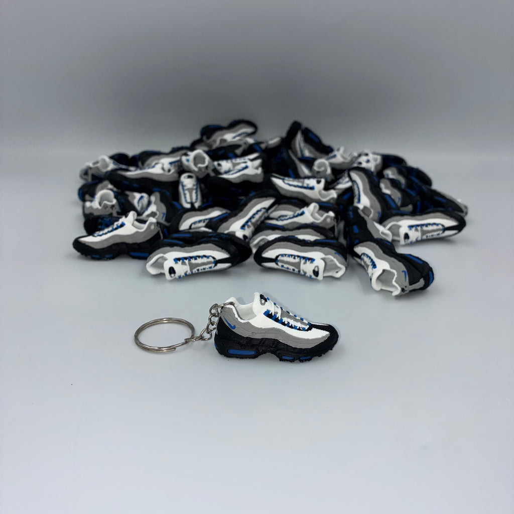 Air Max 95 Inspired Trainer Keyring - Spark Blue