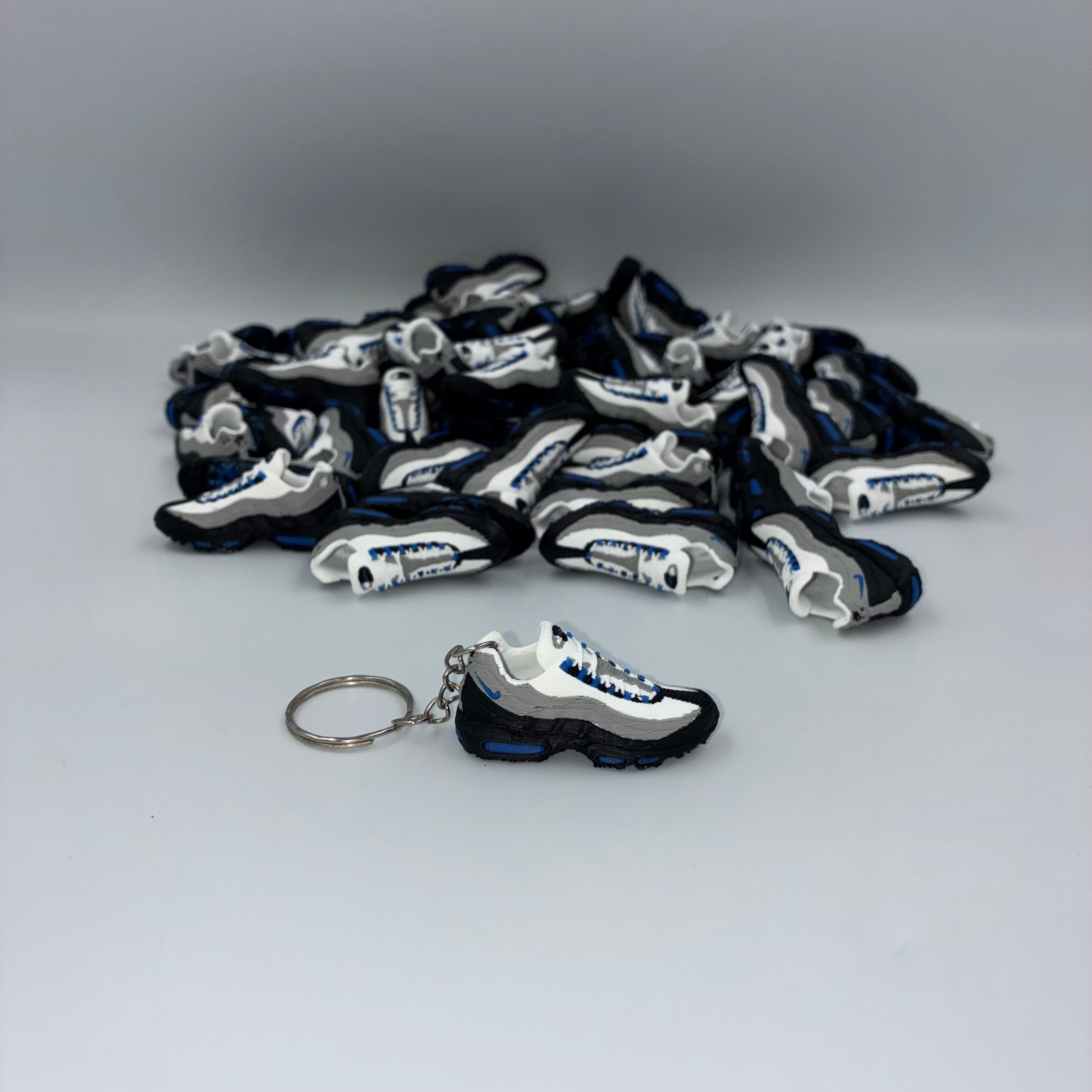 Air Max 95 Inspired Trainer Keyring - Spark Blue
