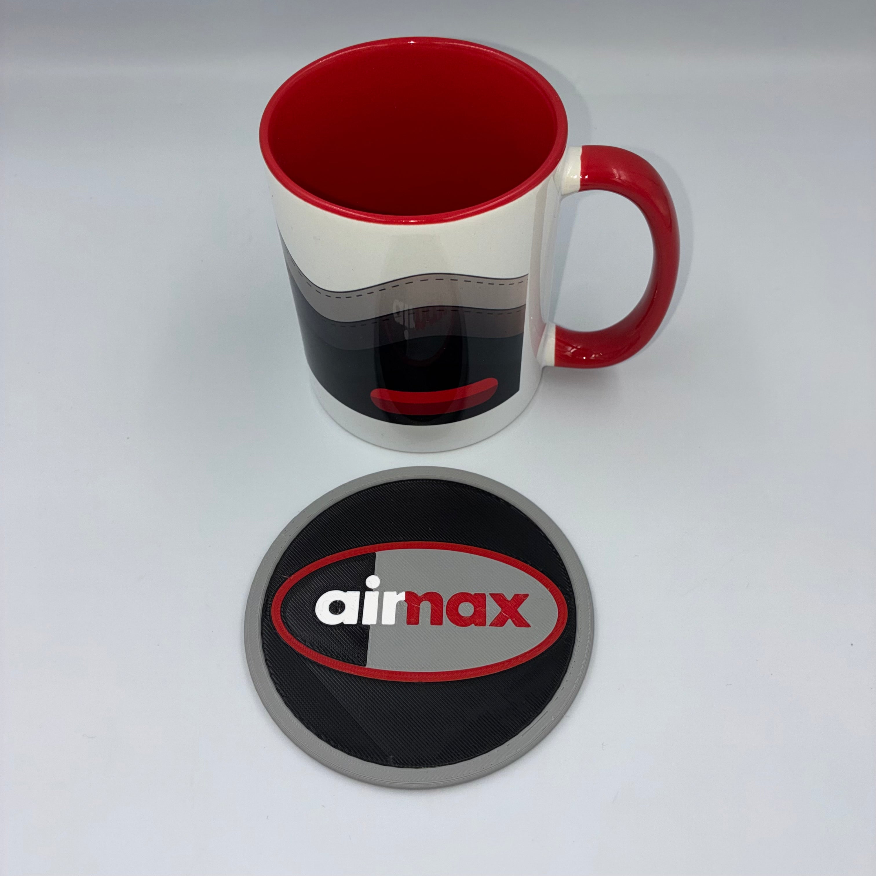 AIRMAX 95 INSPIRED MUG & COASTER - SOLAR RED