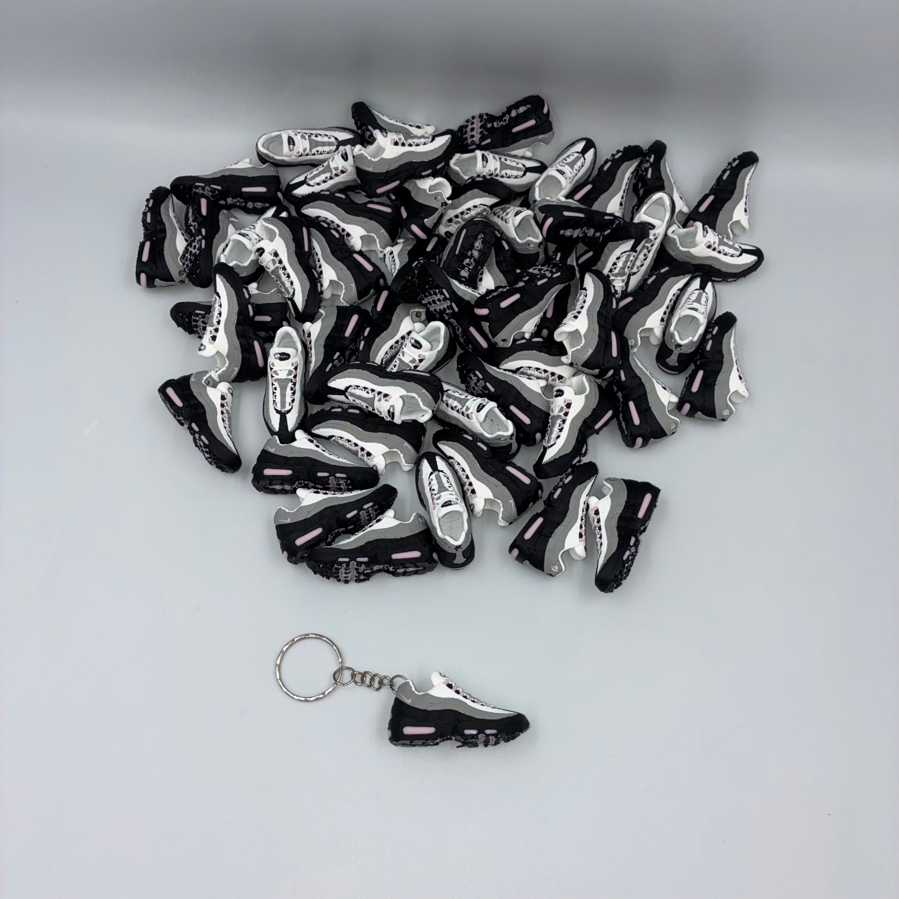 Air Max 95 Inspired Trainer Keyring - Pink Foam