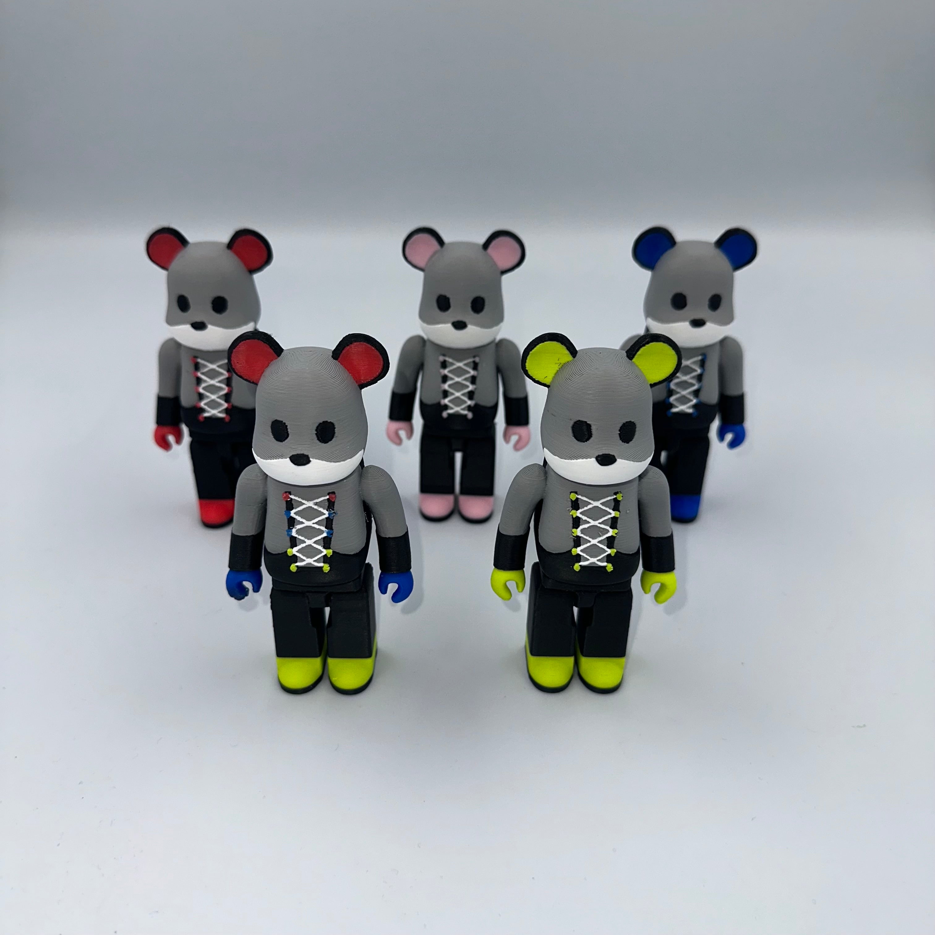 3D PRINTED AIRMAX 95 INSPIRED BEARBRICK - NEON