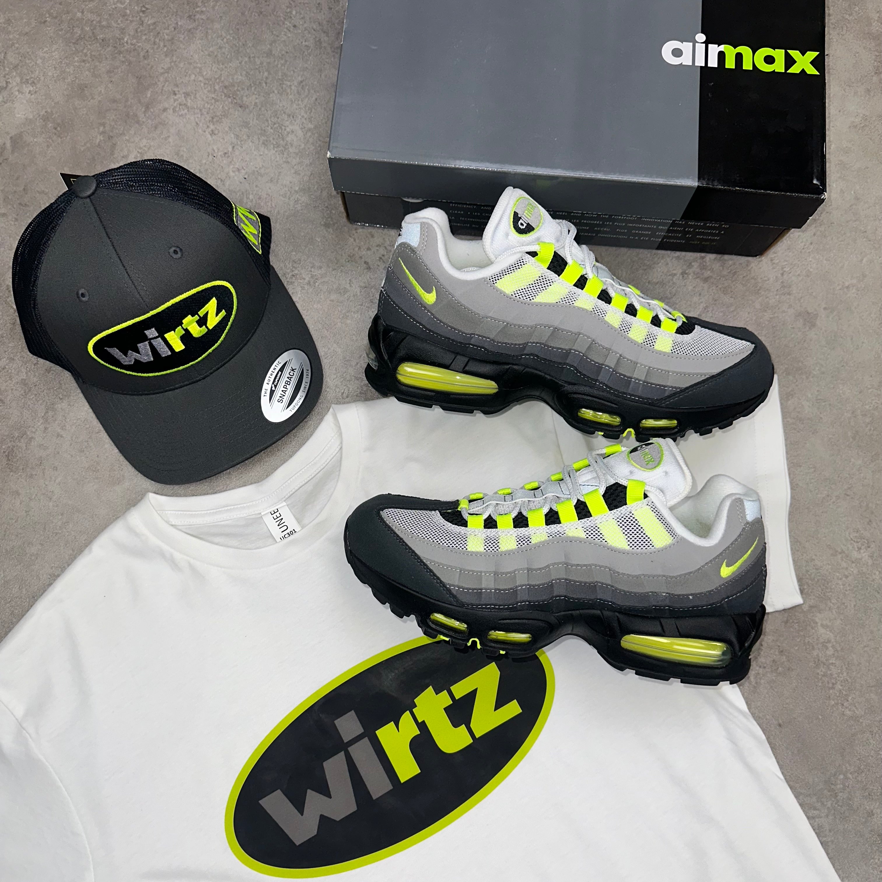 WirtzMax T-shirt - White flat lay