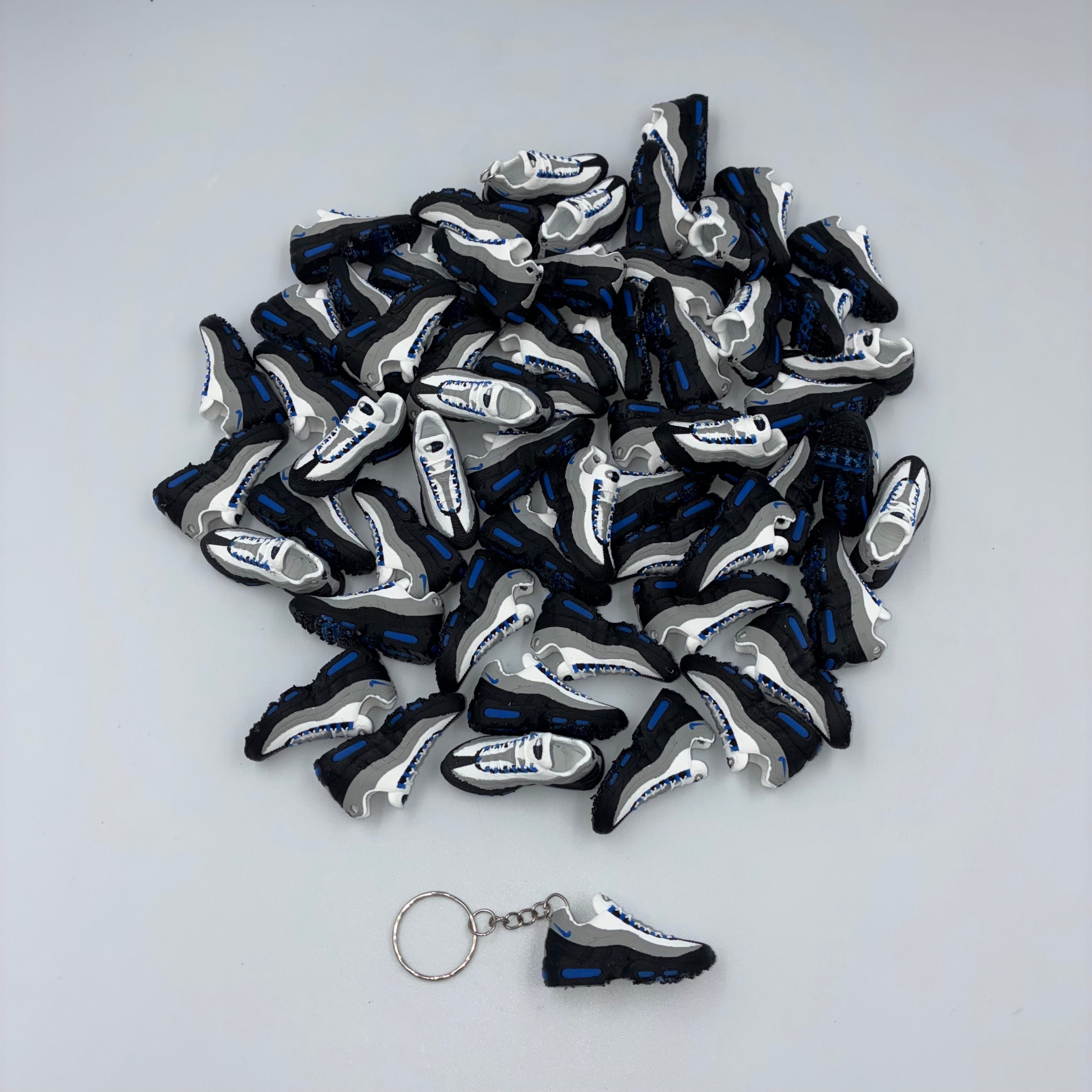 Air Max 95 Inspired Trainer Keyring - Spark Blue