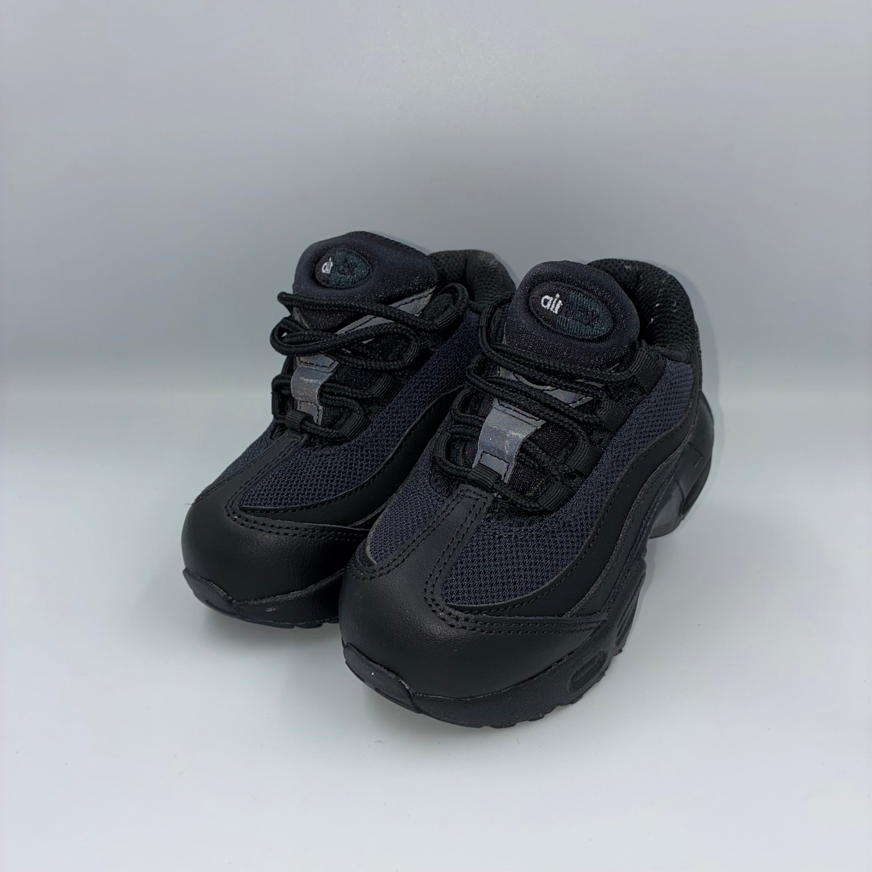 Nike Air Max 95 Triple Black Recraft LTR Toddlers