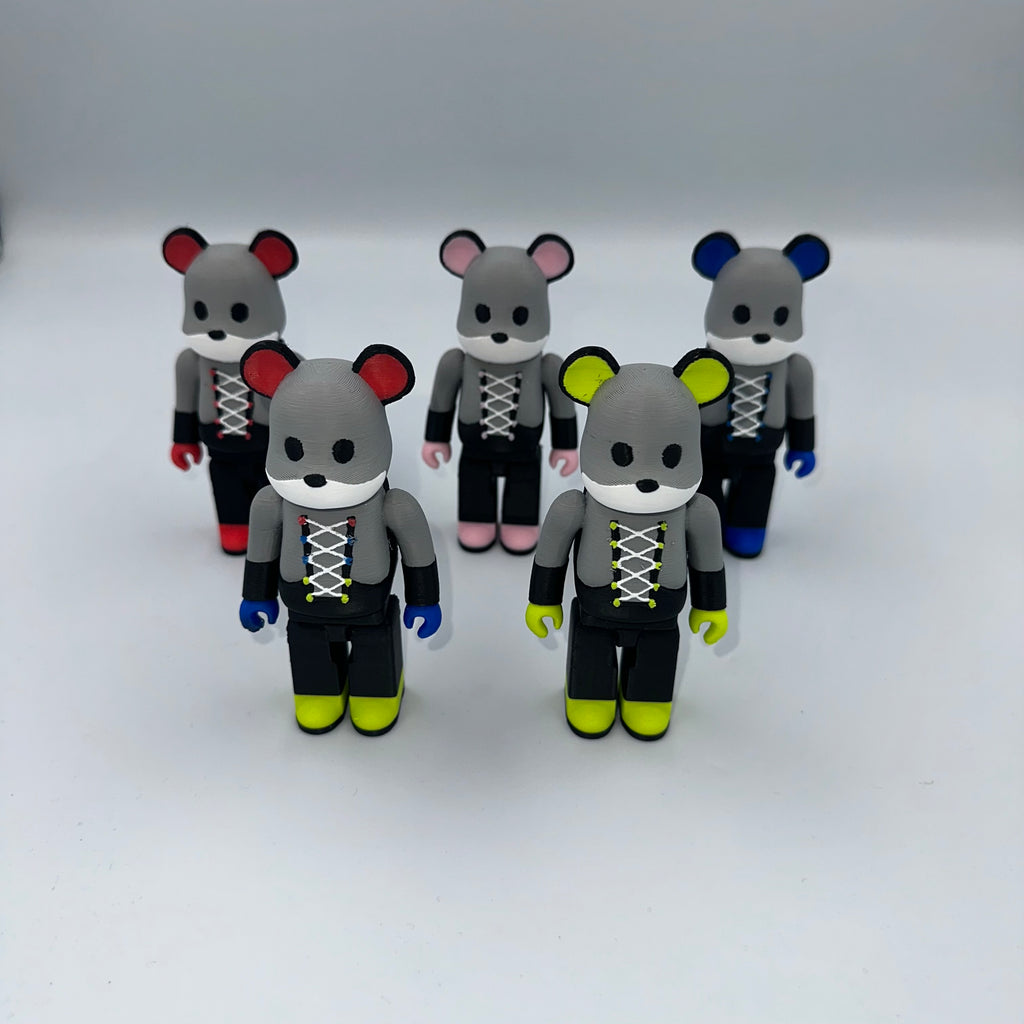 3D PRINTED AIRMAX 95 INSPIRED BEARBRICK - SPARK BLUE