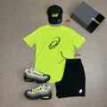 ASICS Sport GPX SS T-Shirt Safety Yellow  & Shorts Black