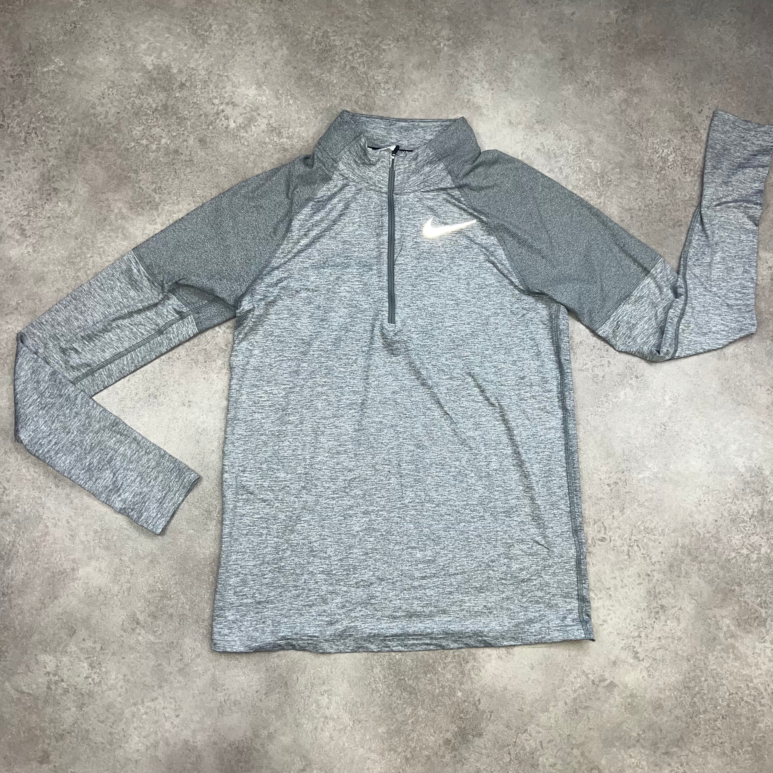 Nike Element Half Zip Grey front view