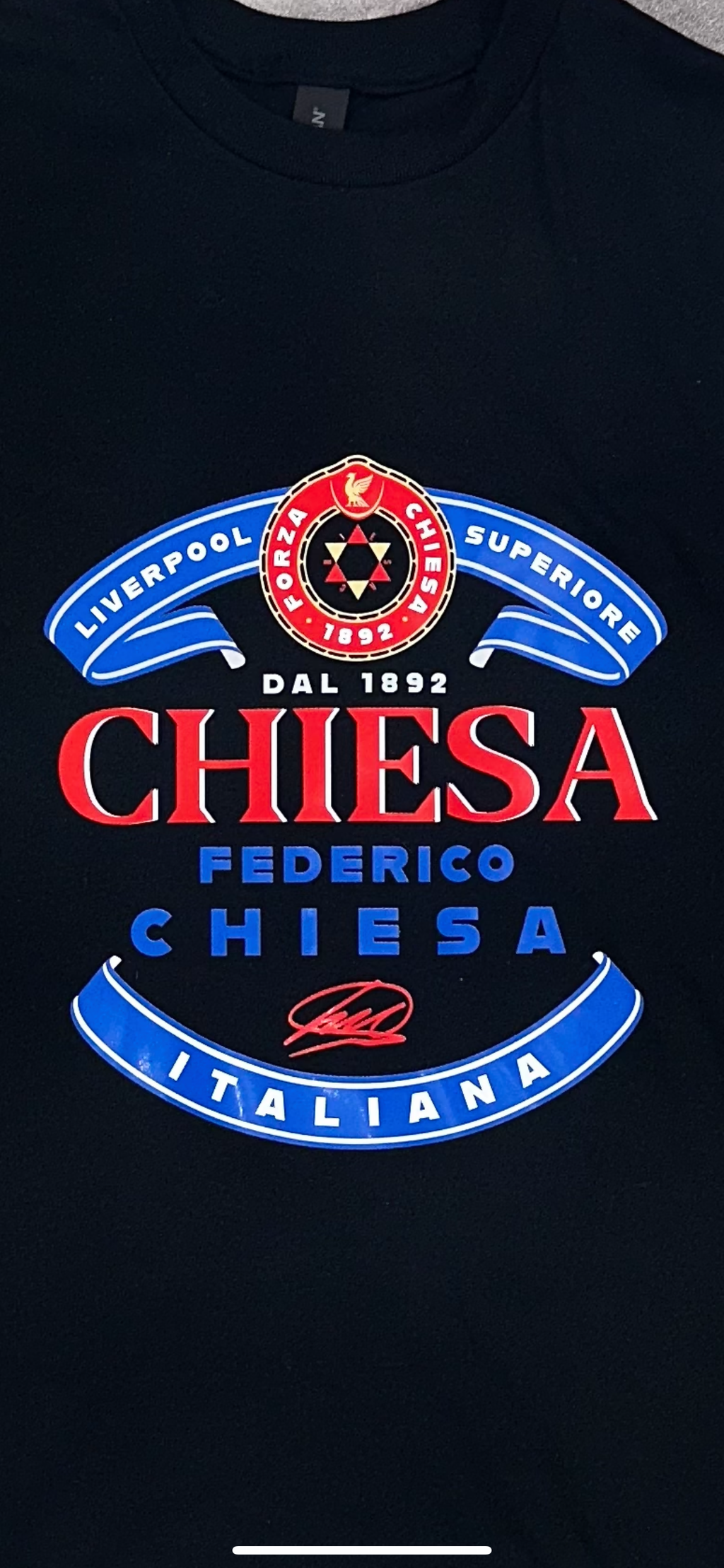 Pint of Chiesa T-shirt - Black flat lay