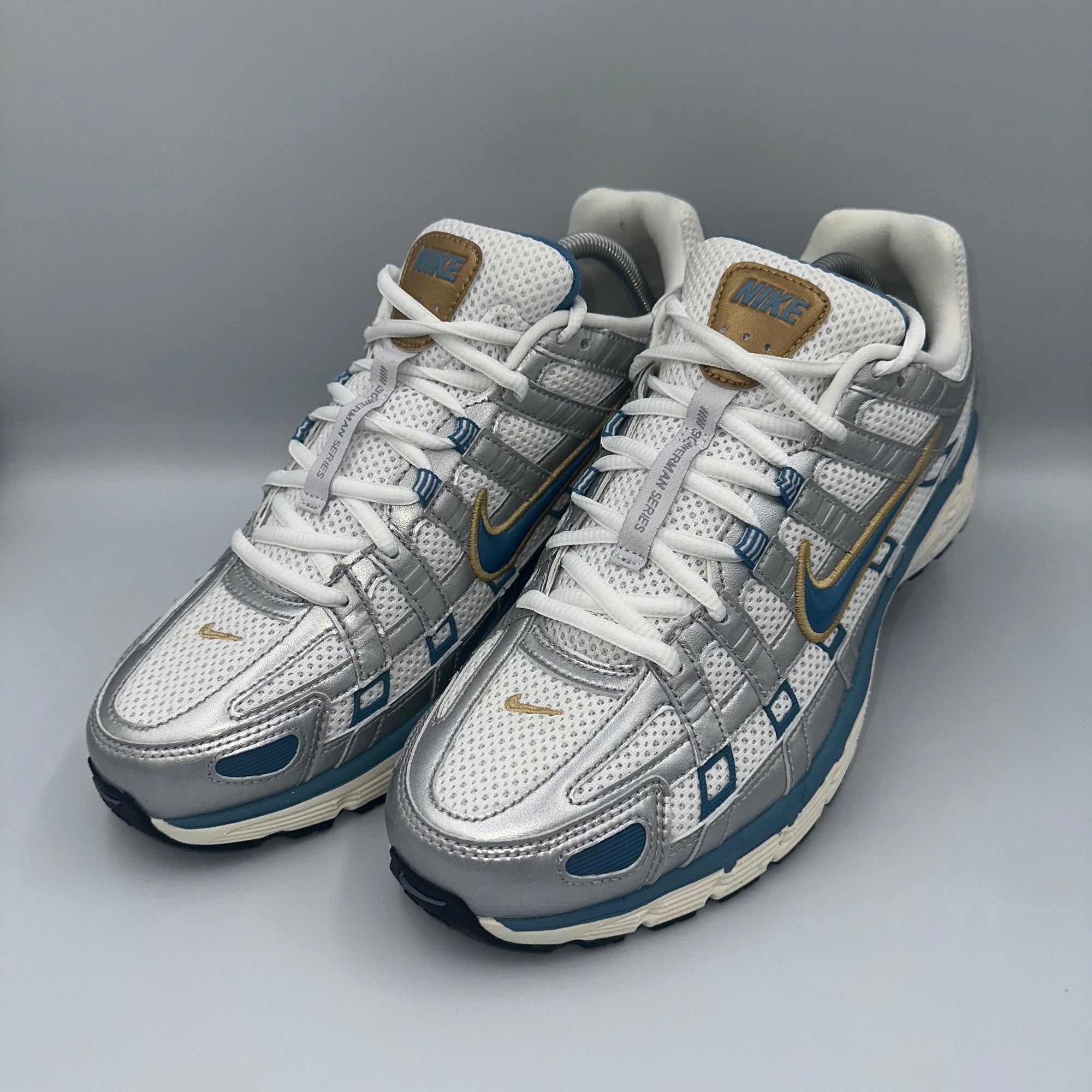 Nike P-6000 White / Aegean Storm UK 9.5