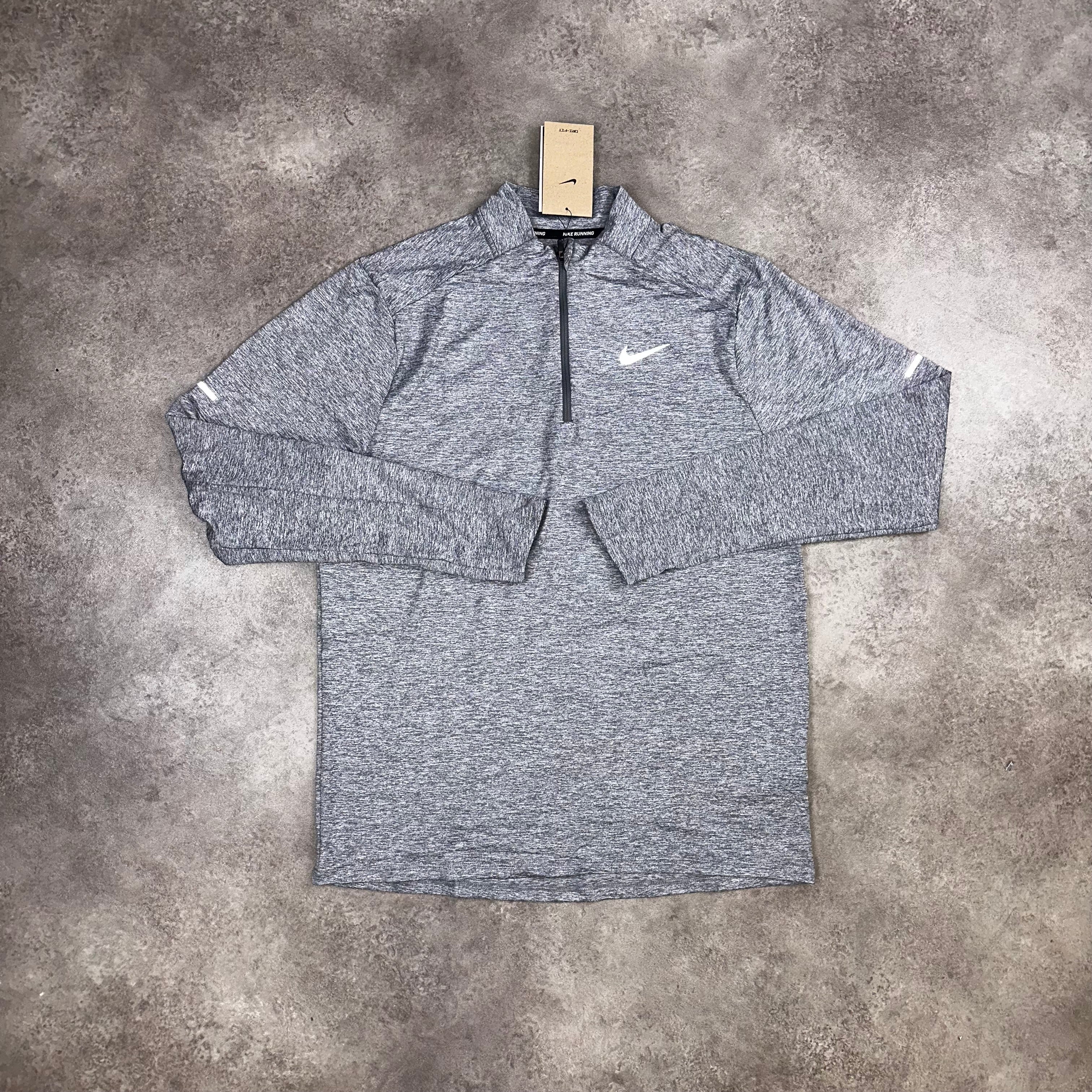 Nike Half Zip Smoke Grey front view