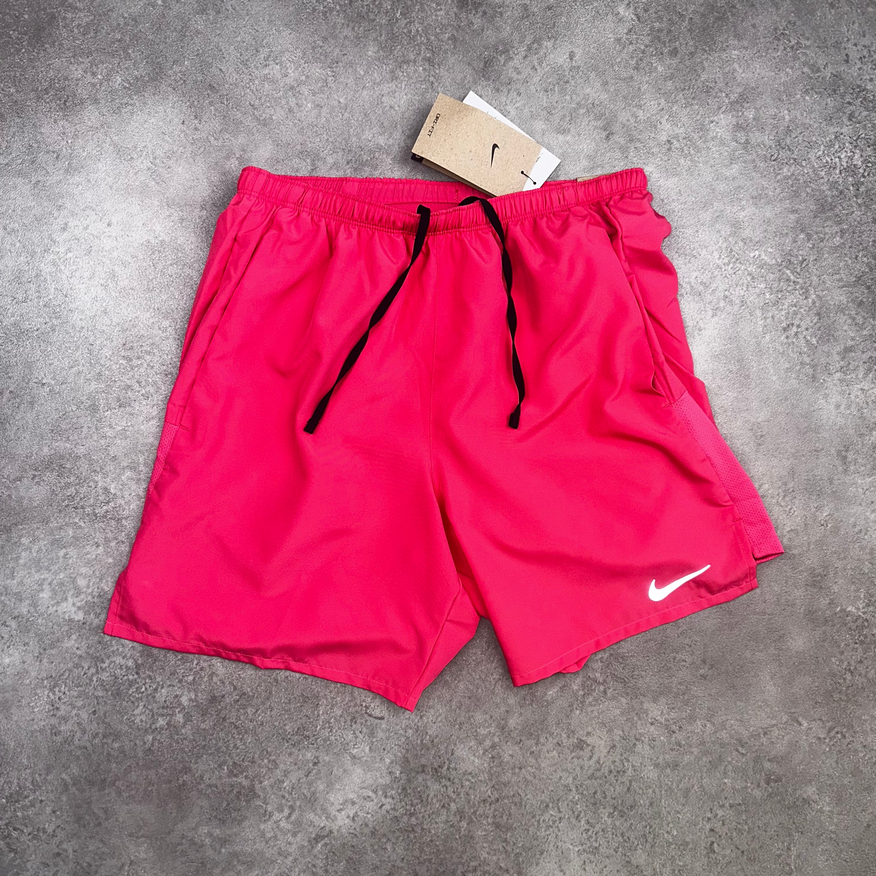 Nike Challenger Shorts 7 Inch Aster Pink back view