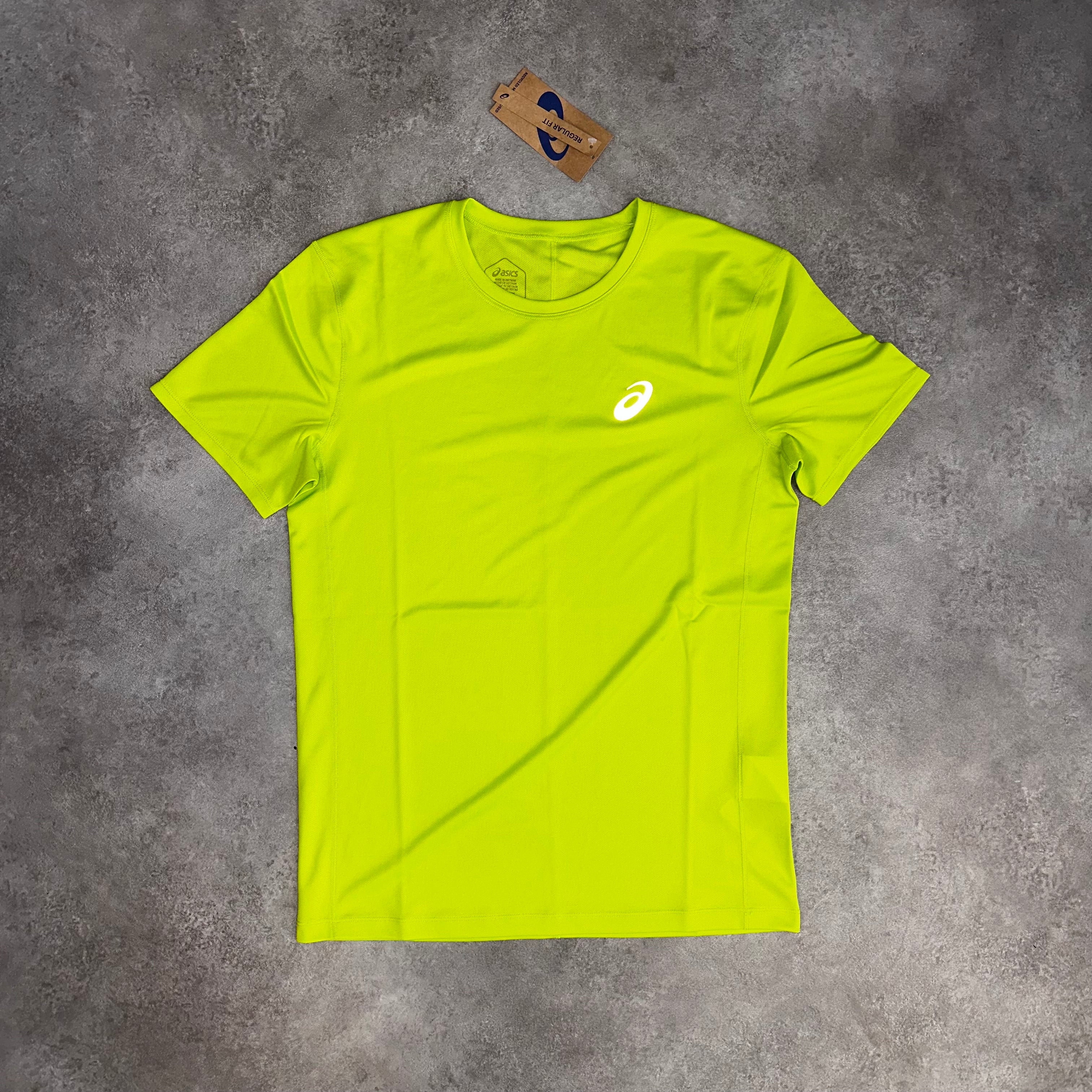 ASICS Core SS Lime Zest front view