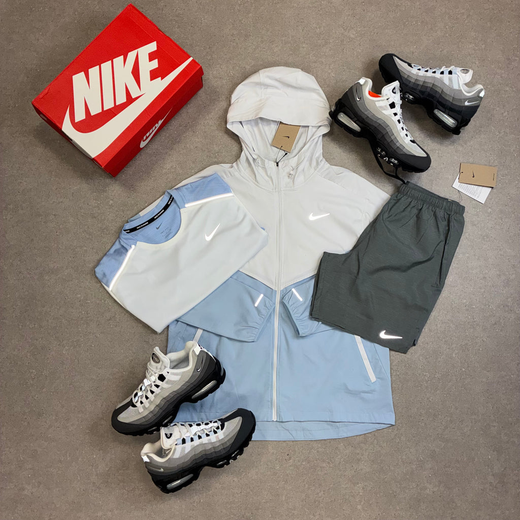 Nike Miler White / Cobalt Bliss & Challenger Grey