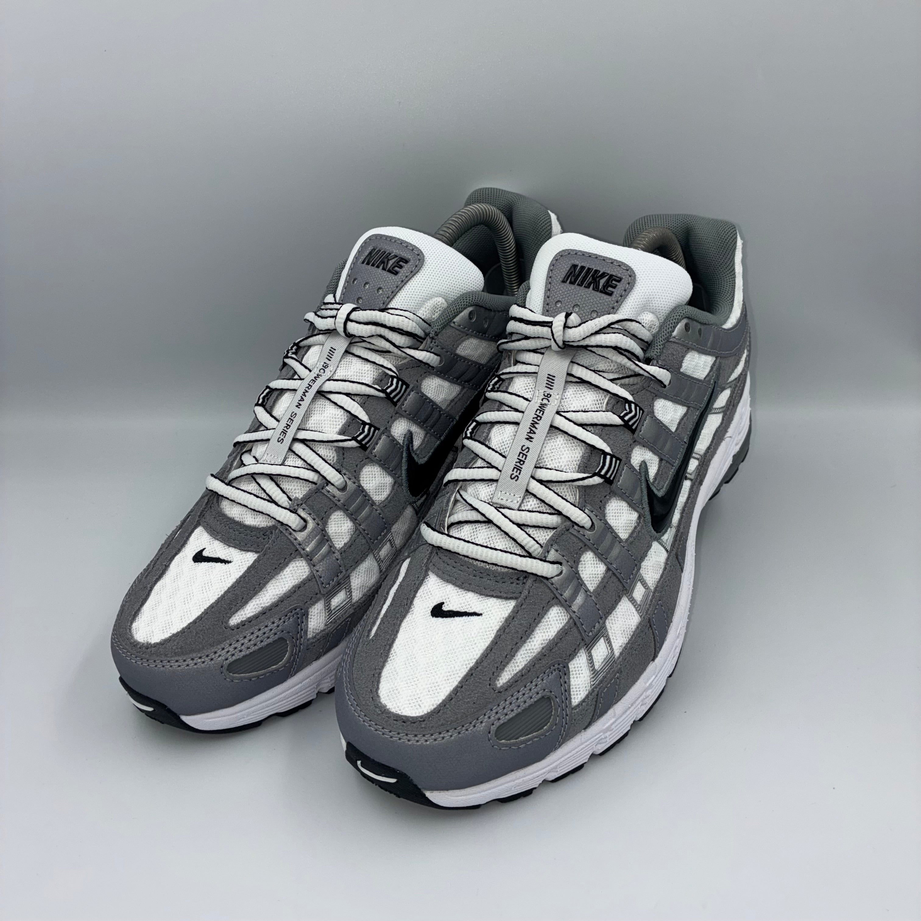 Nike P-6000 White / Black-Mtlc Cool Grey