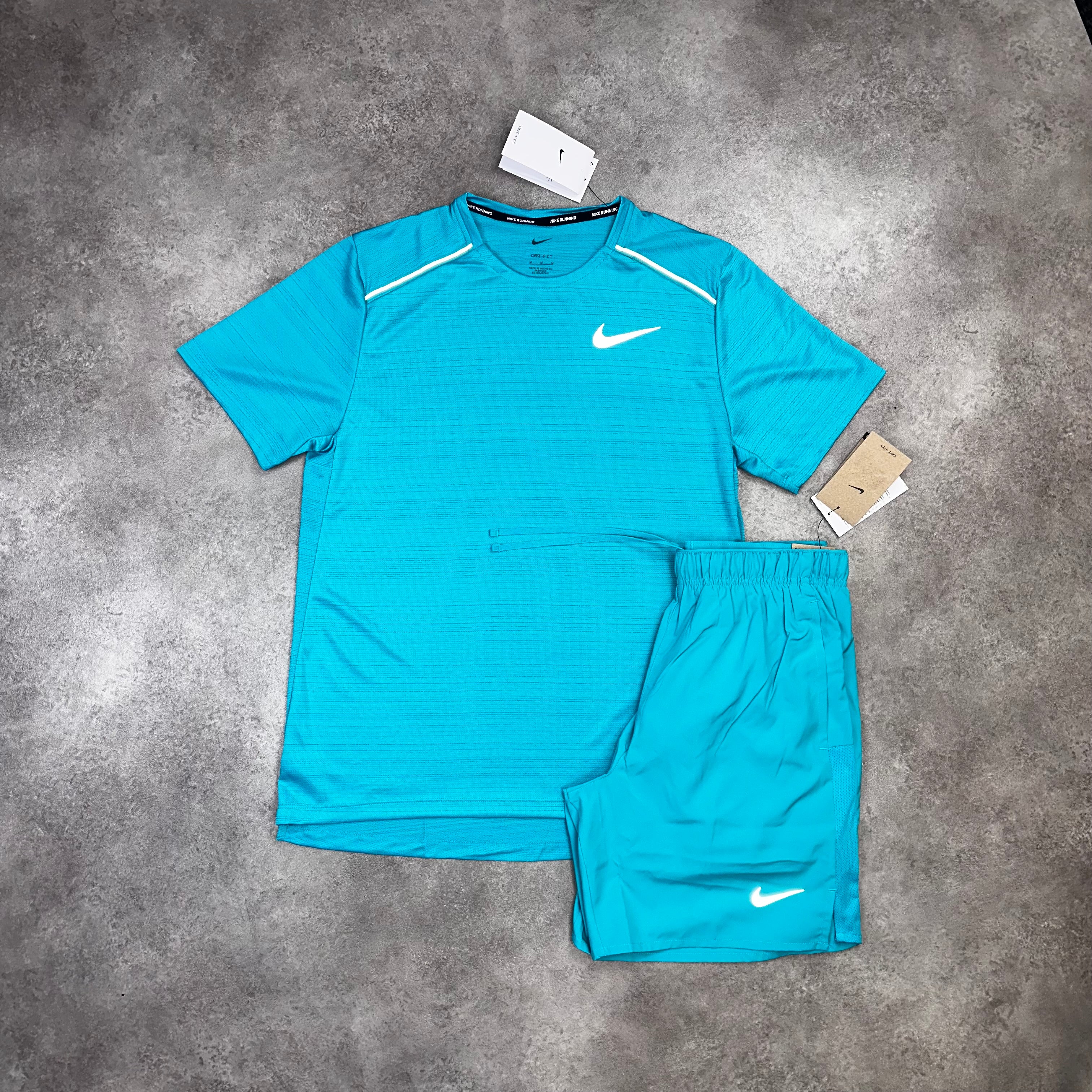 Nike Miler & Challenger Shorts Dusty Cactus back view