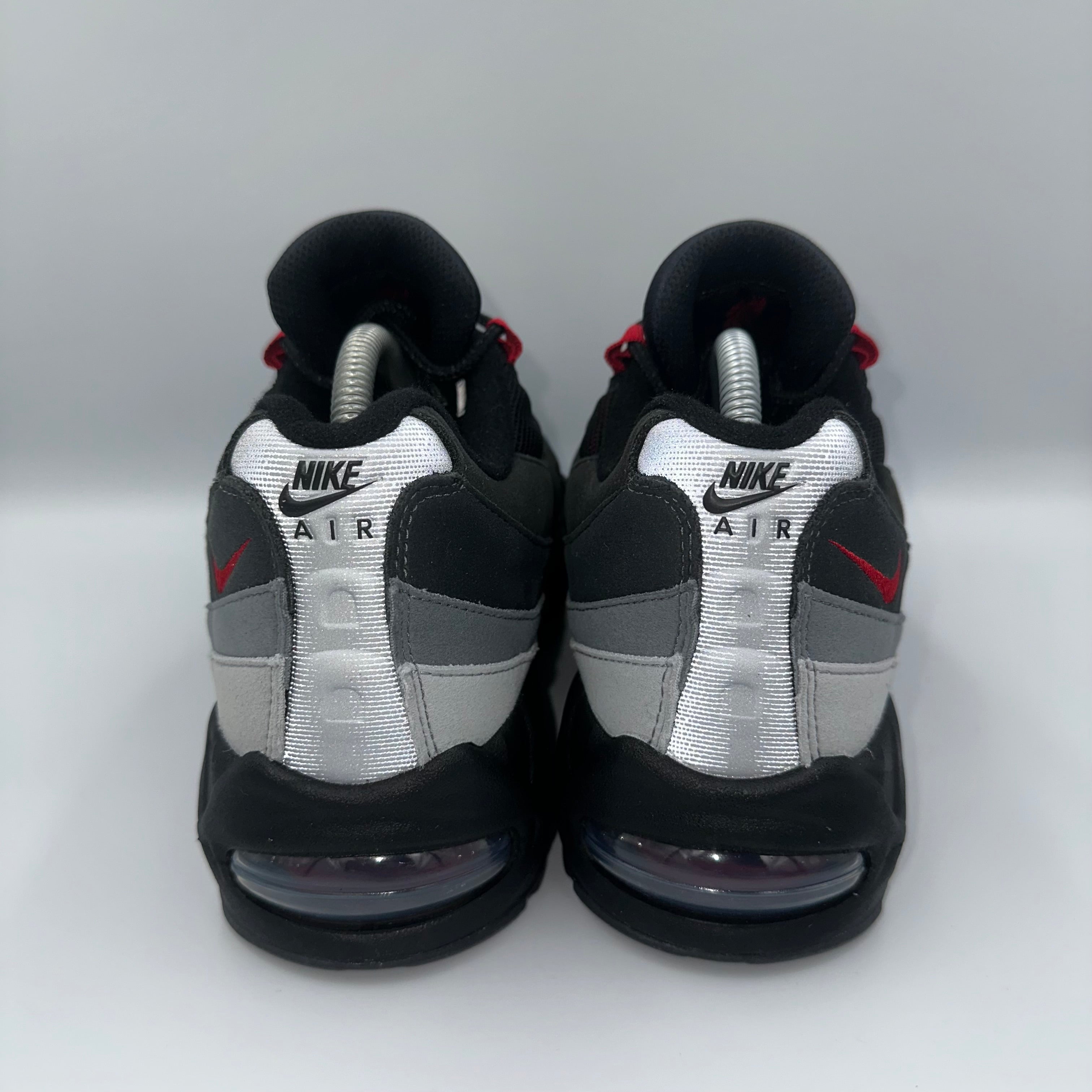 Nike Air Max 95 Liverpool FC “Big Bubble” top-down flat lay