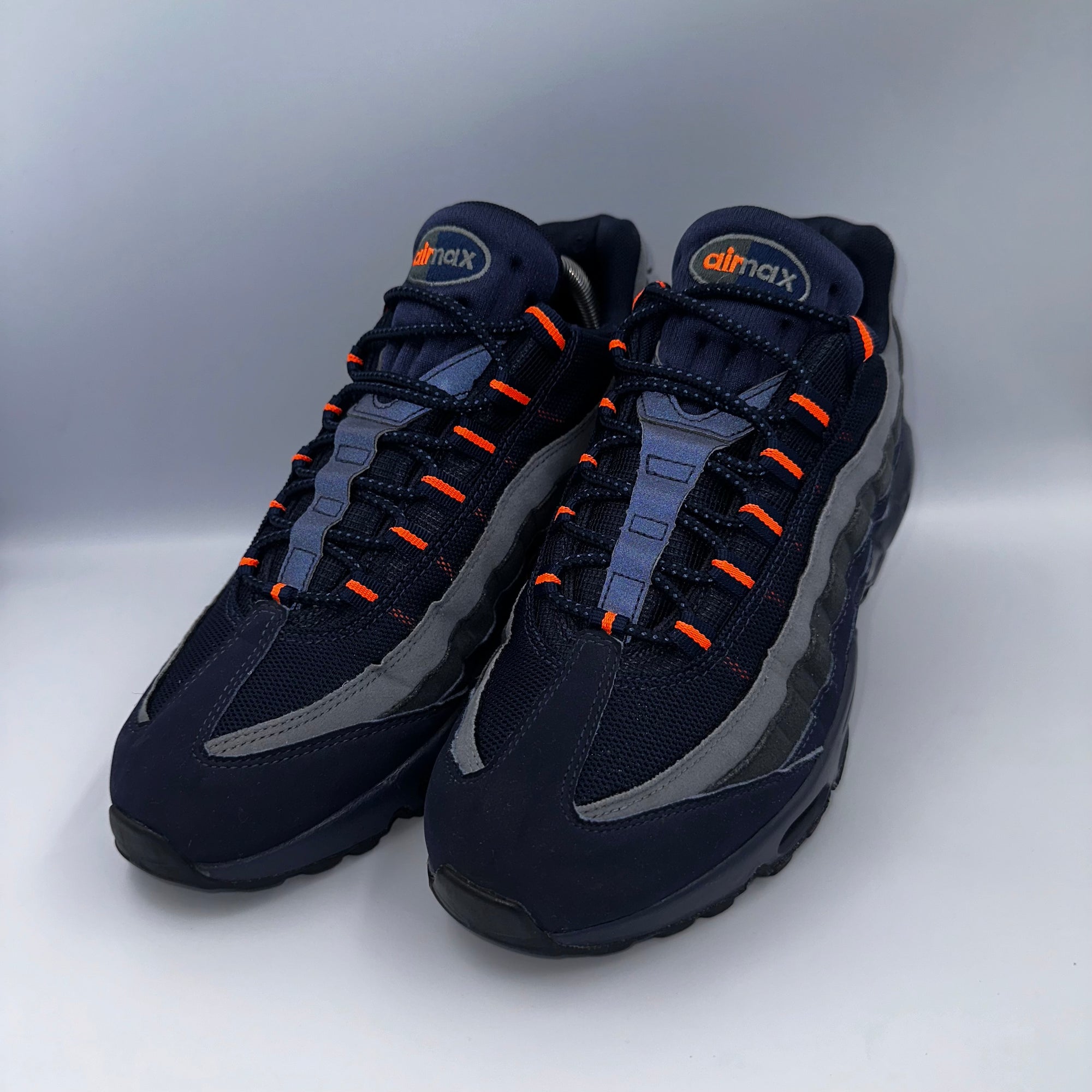 Nike Air Max 95 Obsidian / Total Orange Retro Logo UK 8.5