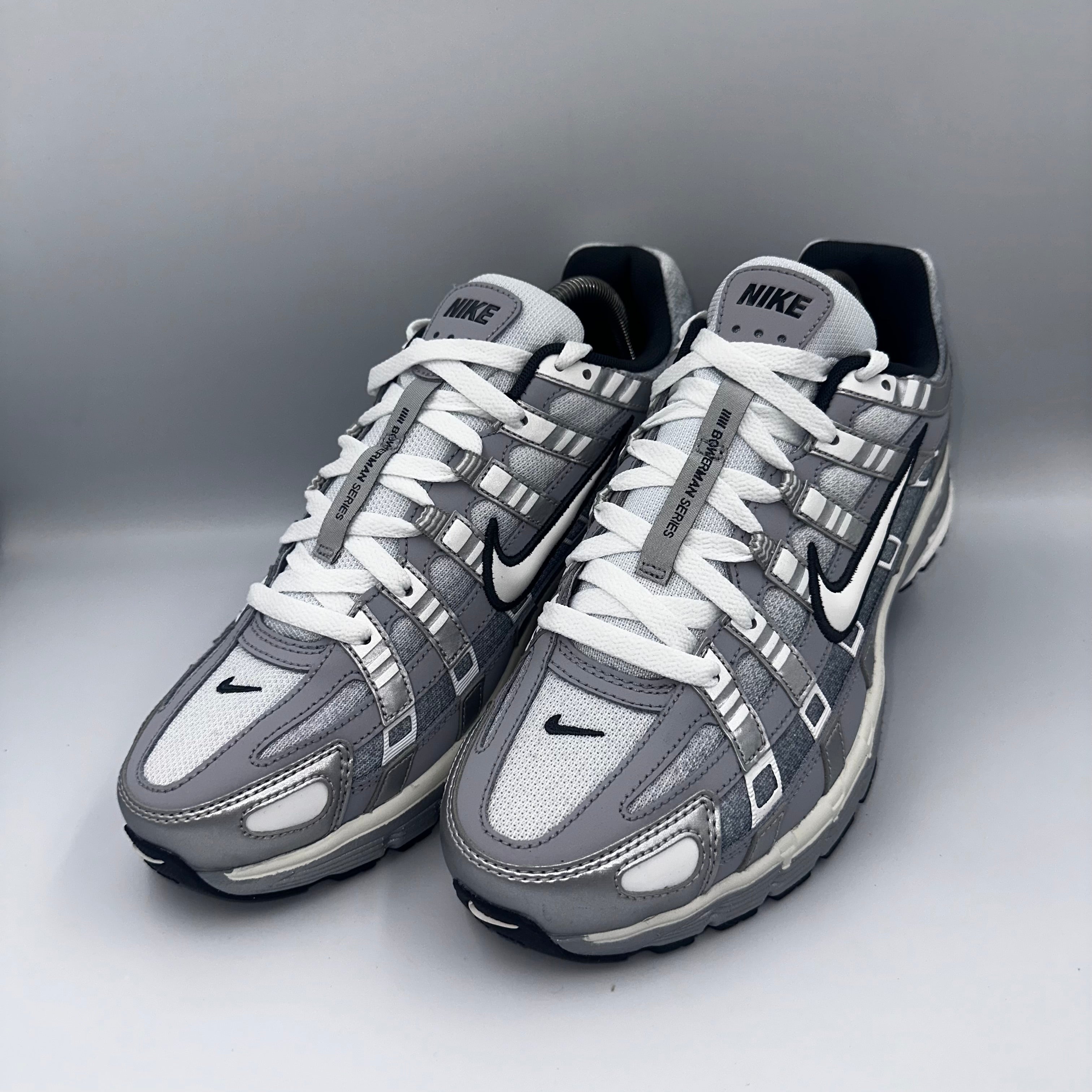 Nike P-6000 Metallic Silver medial side view