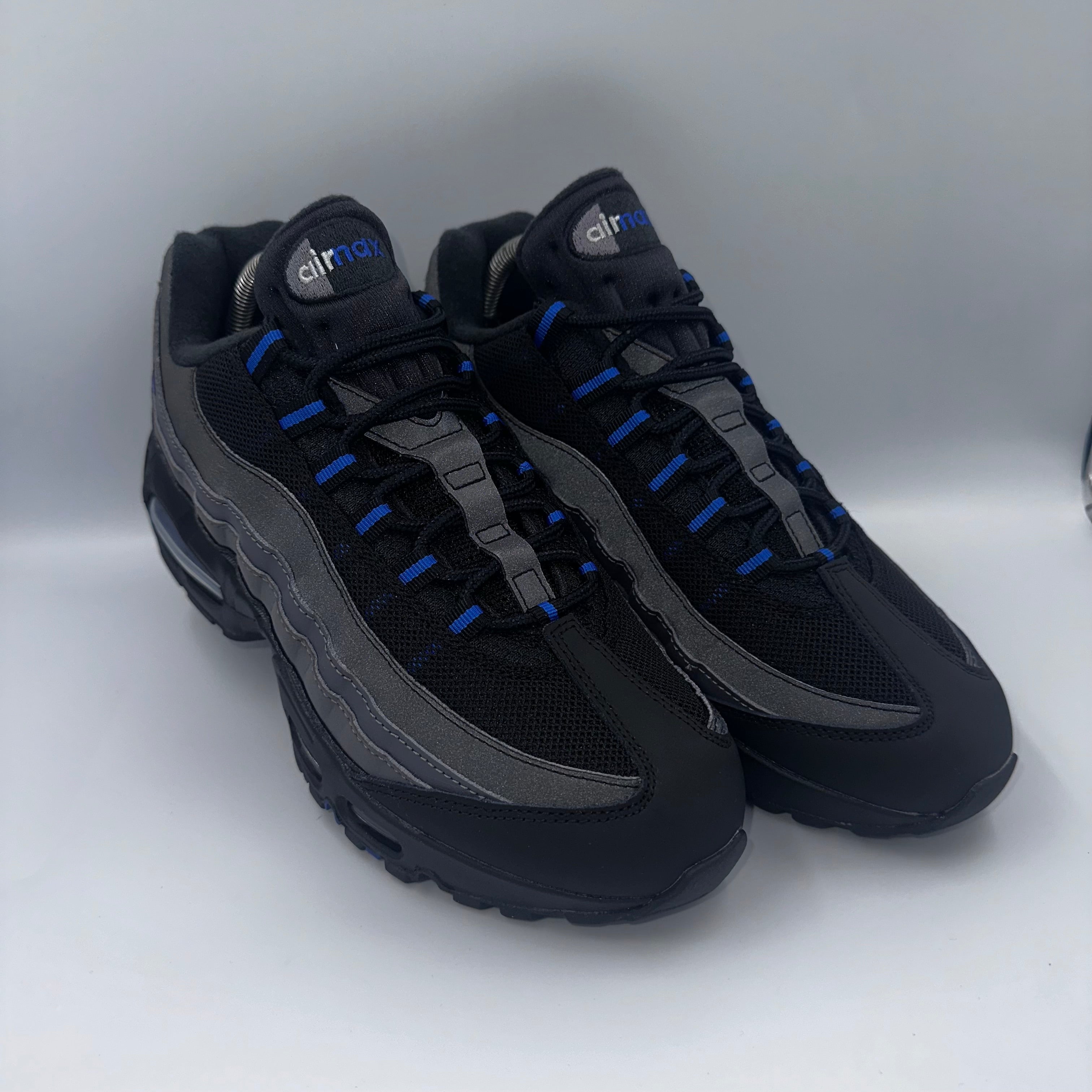 Nike Air Max 95 Black / Game Royal "Big Bubble" lateral side profile
