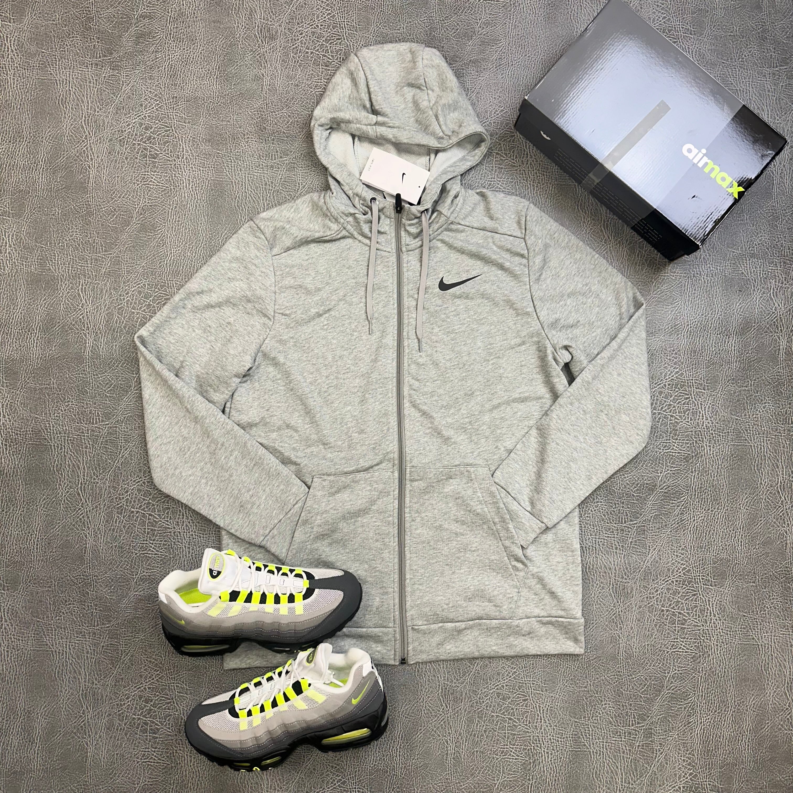 Nike Dri-FIT Hoodie Grey CZ6376-063 front view